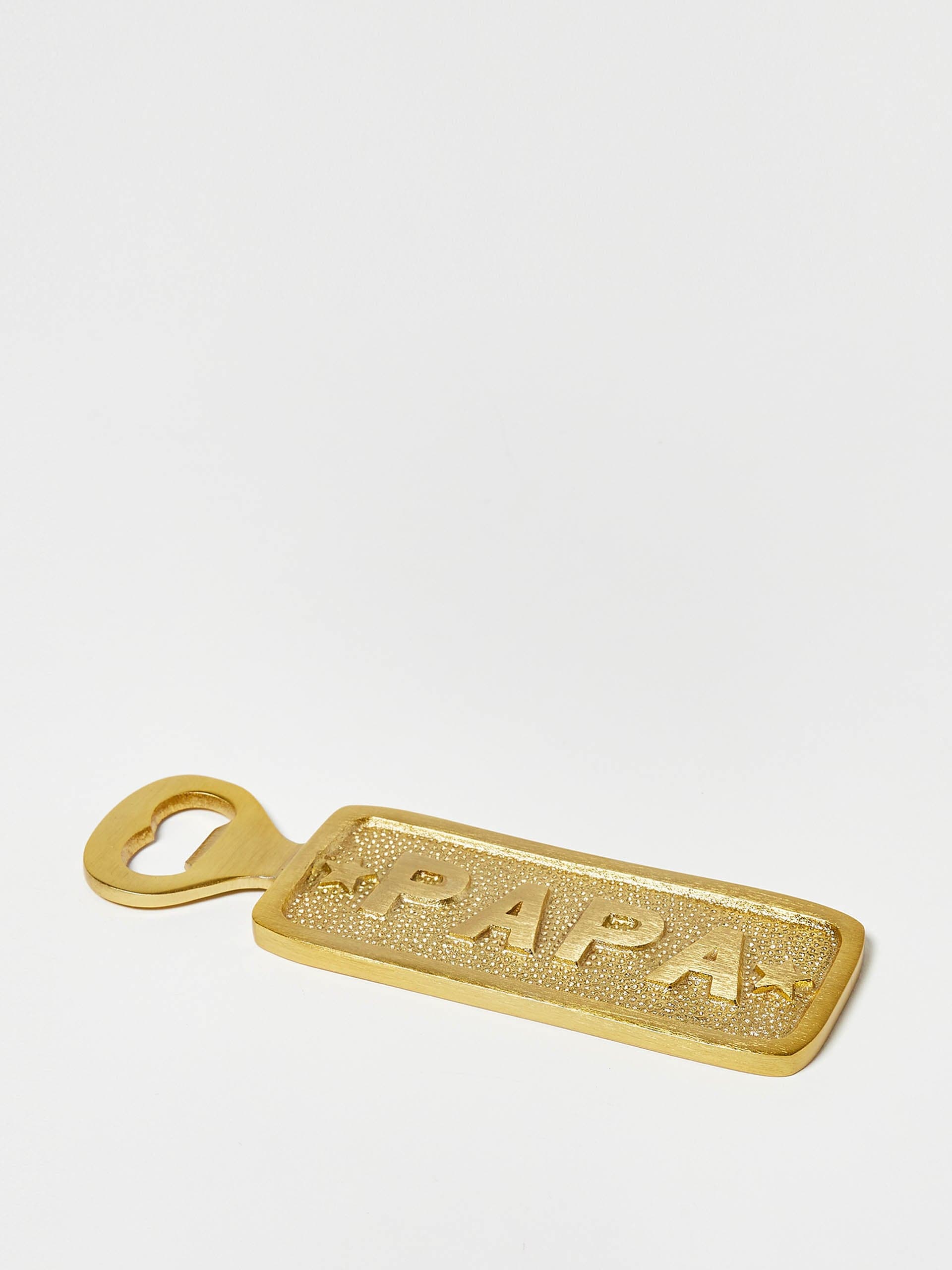 Papa gold bottle opener