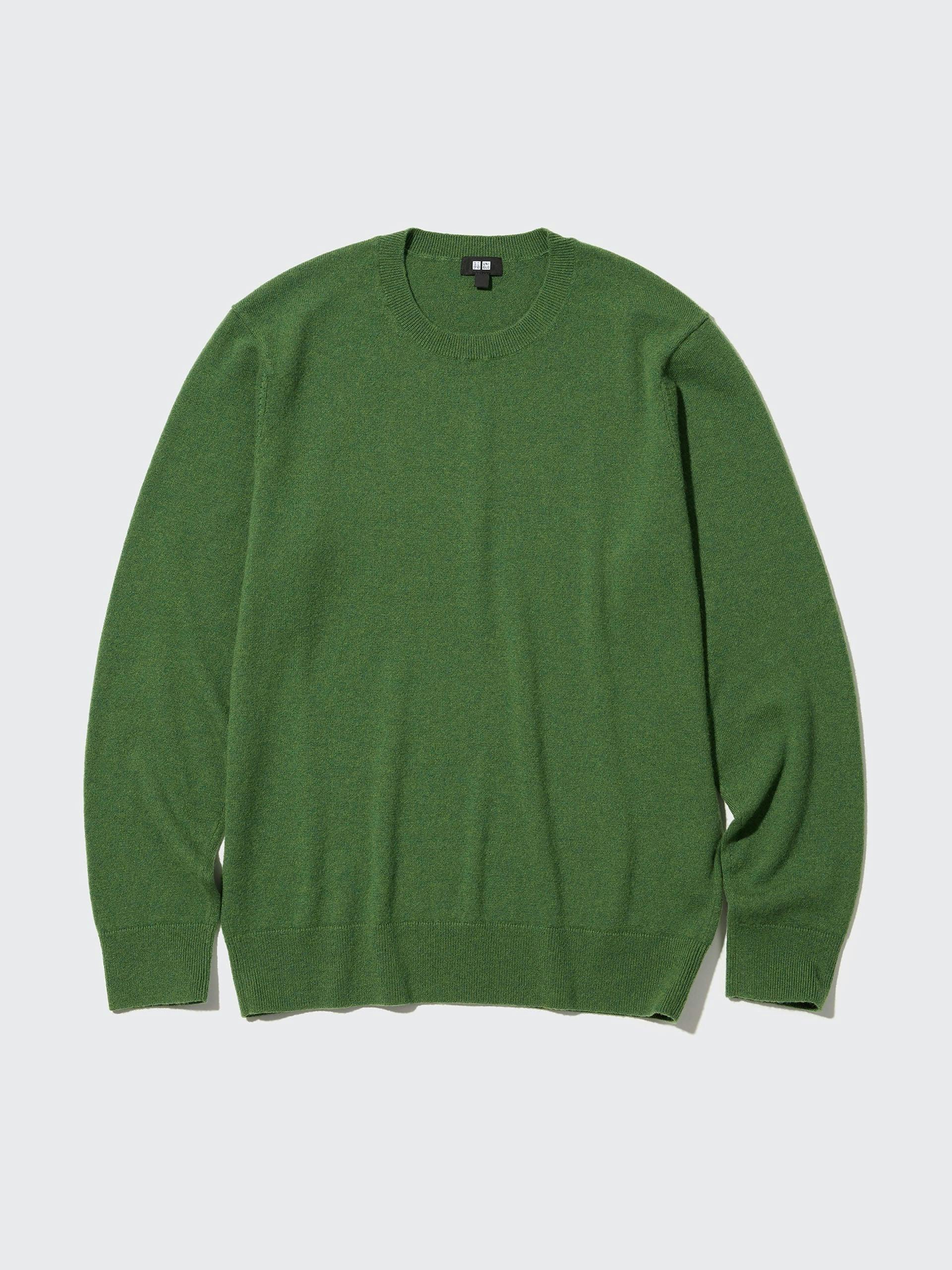 Cashmere jumper in green