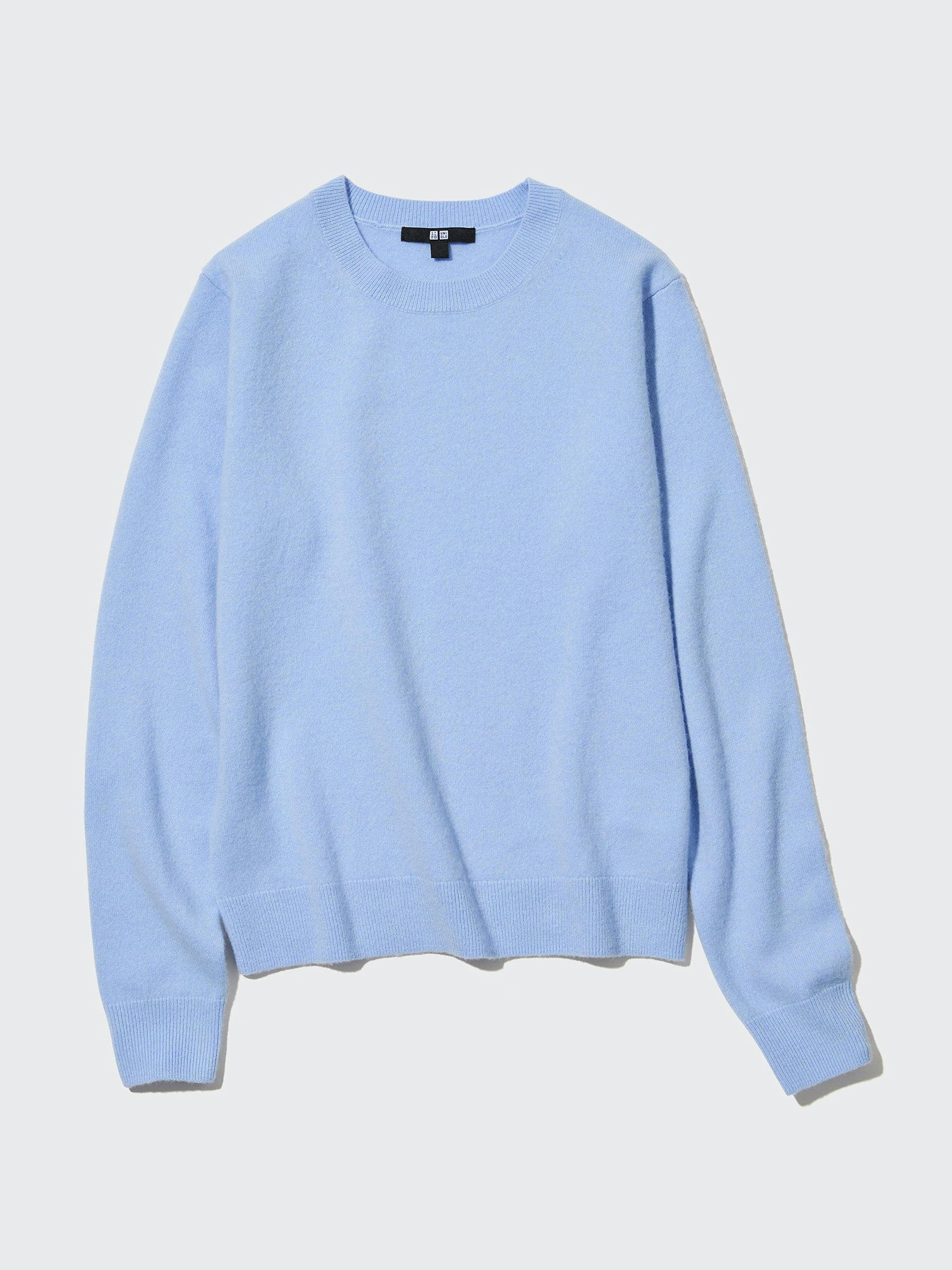 Cashmere jumper in pale blue