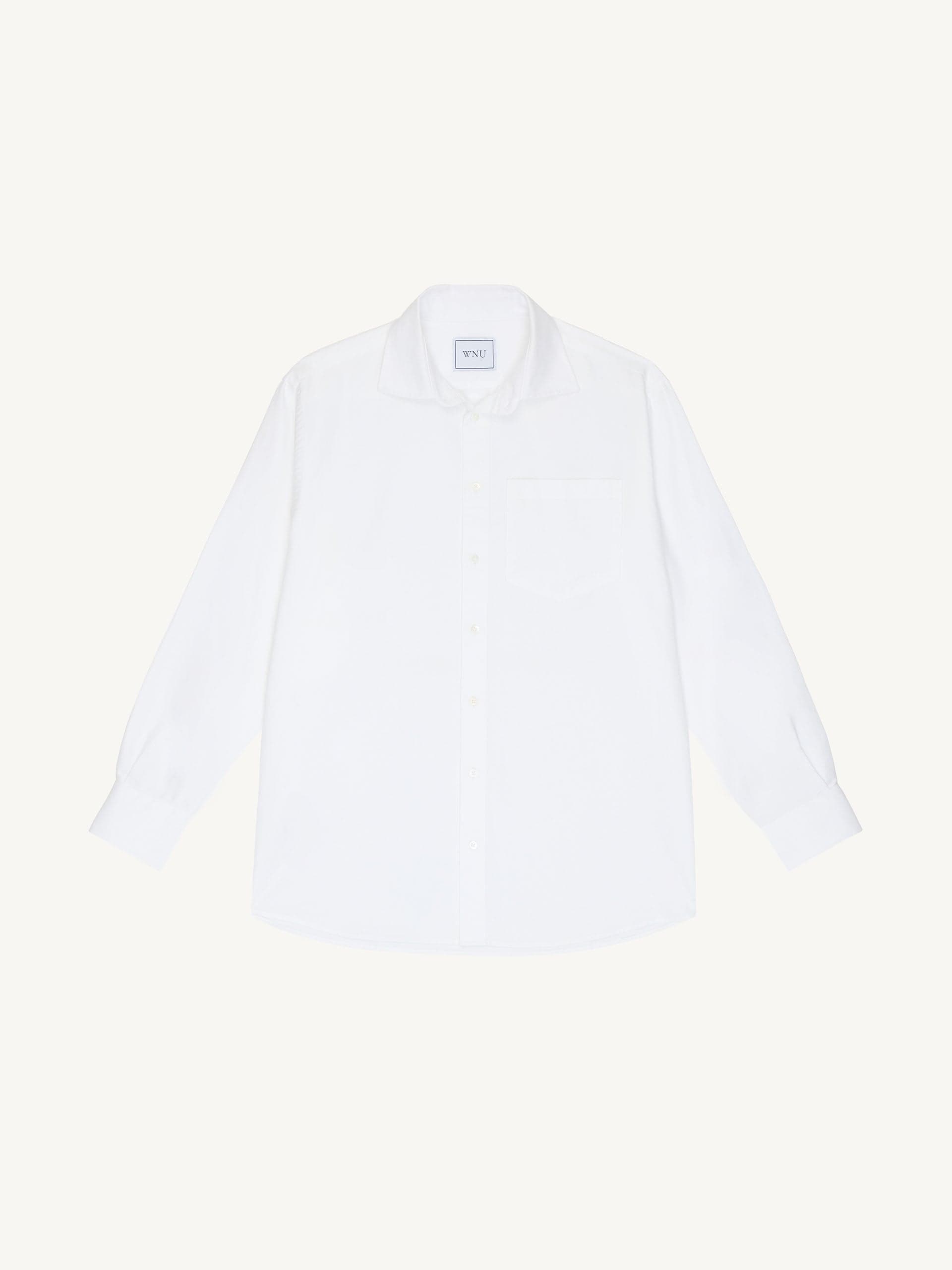 The Chessie: Oxford shirt in white