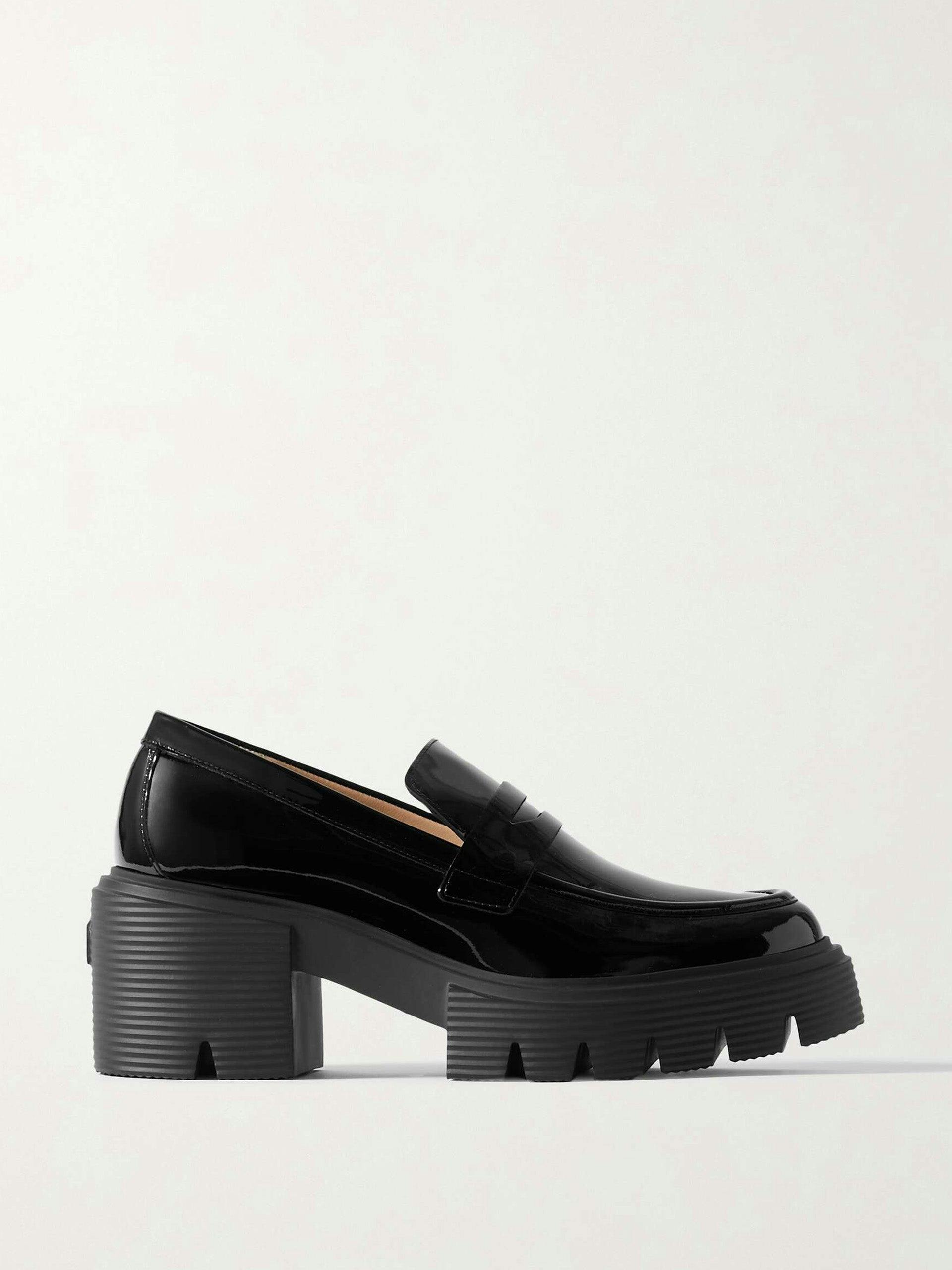 Soho patent-leather platform loafers