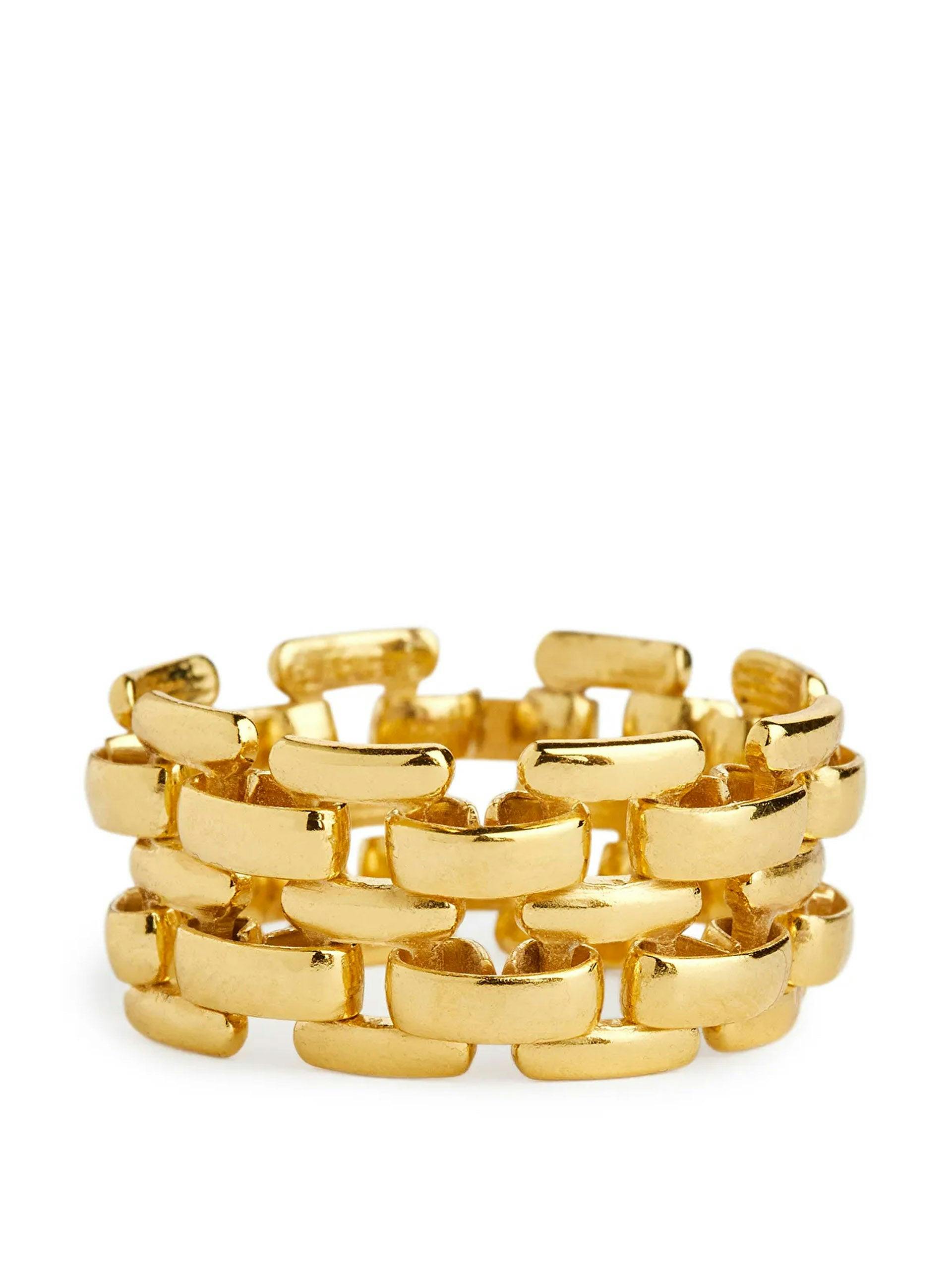 Gold-plated chain ring