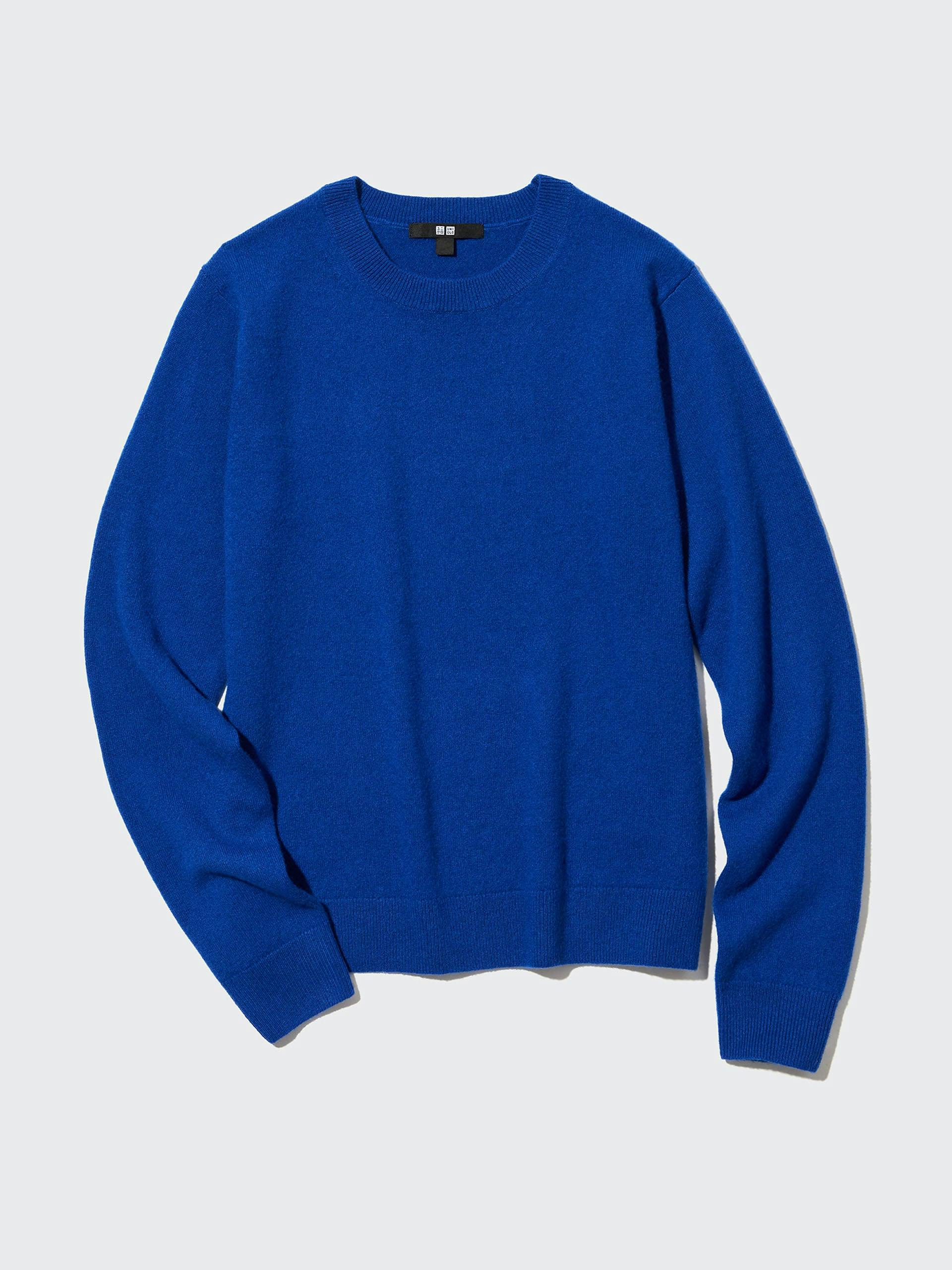 Cashmere jumper in blue