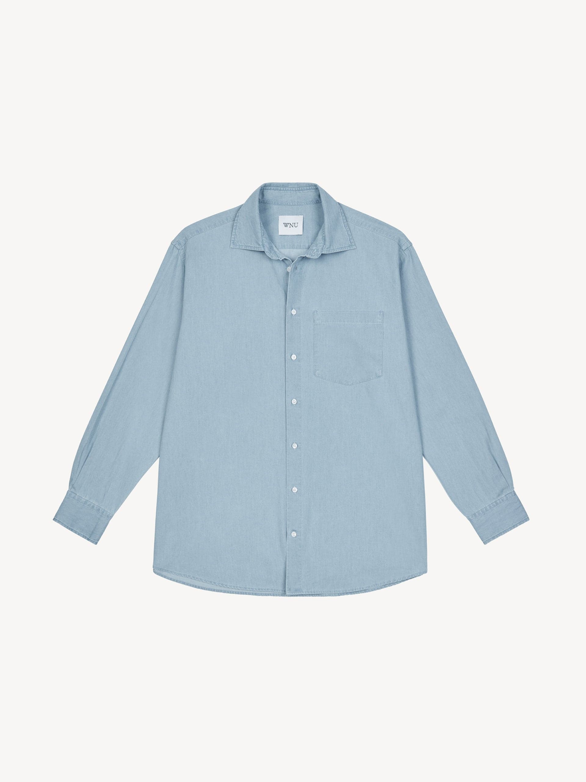 The Chessie chambray light blue shirt