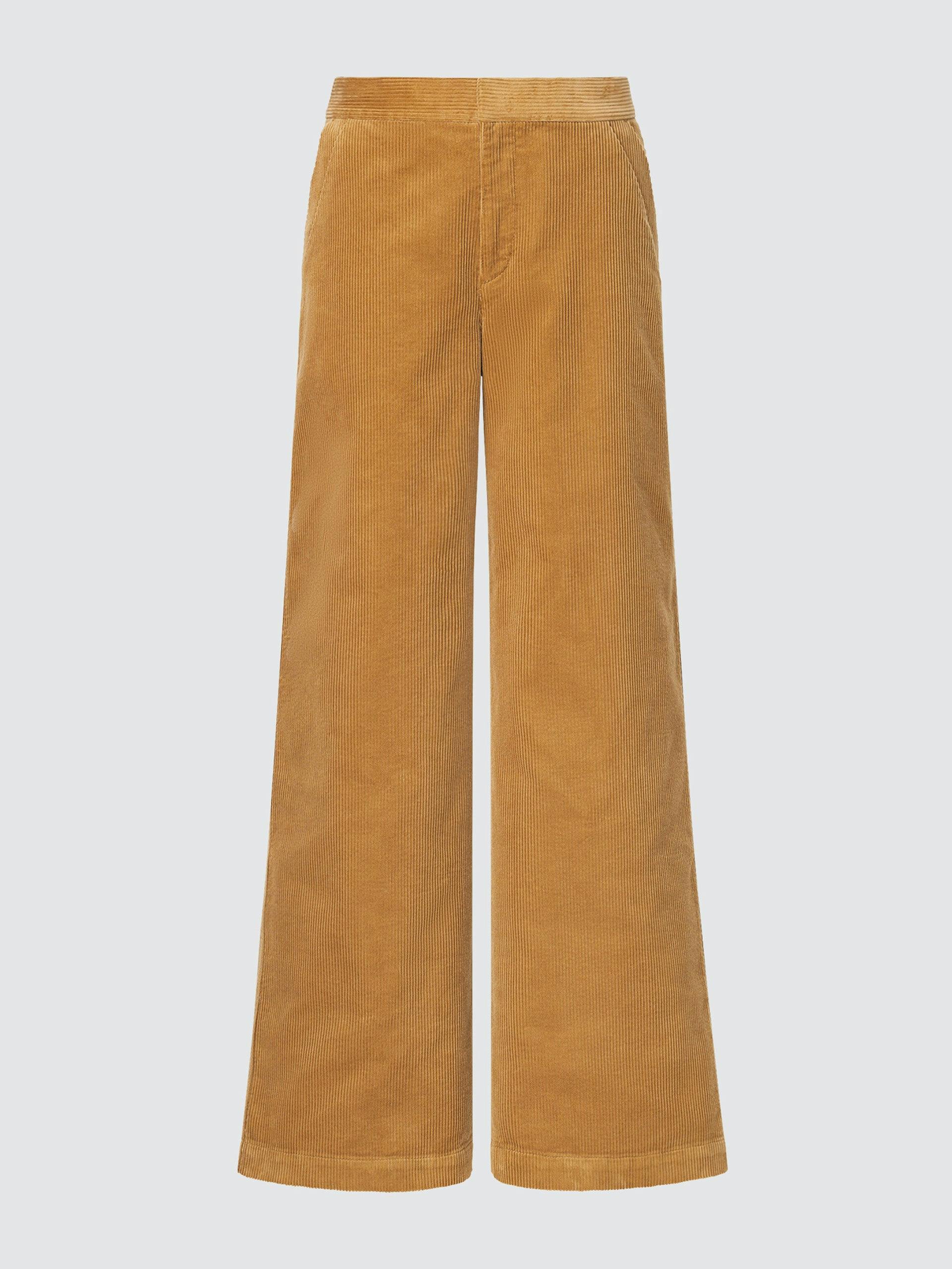 Corduroy wide leg trousers