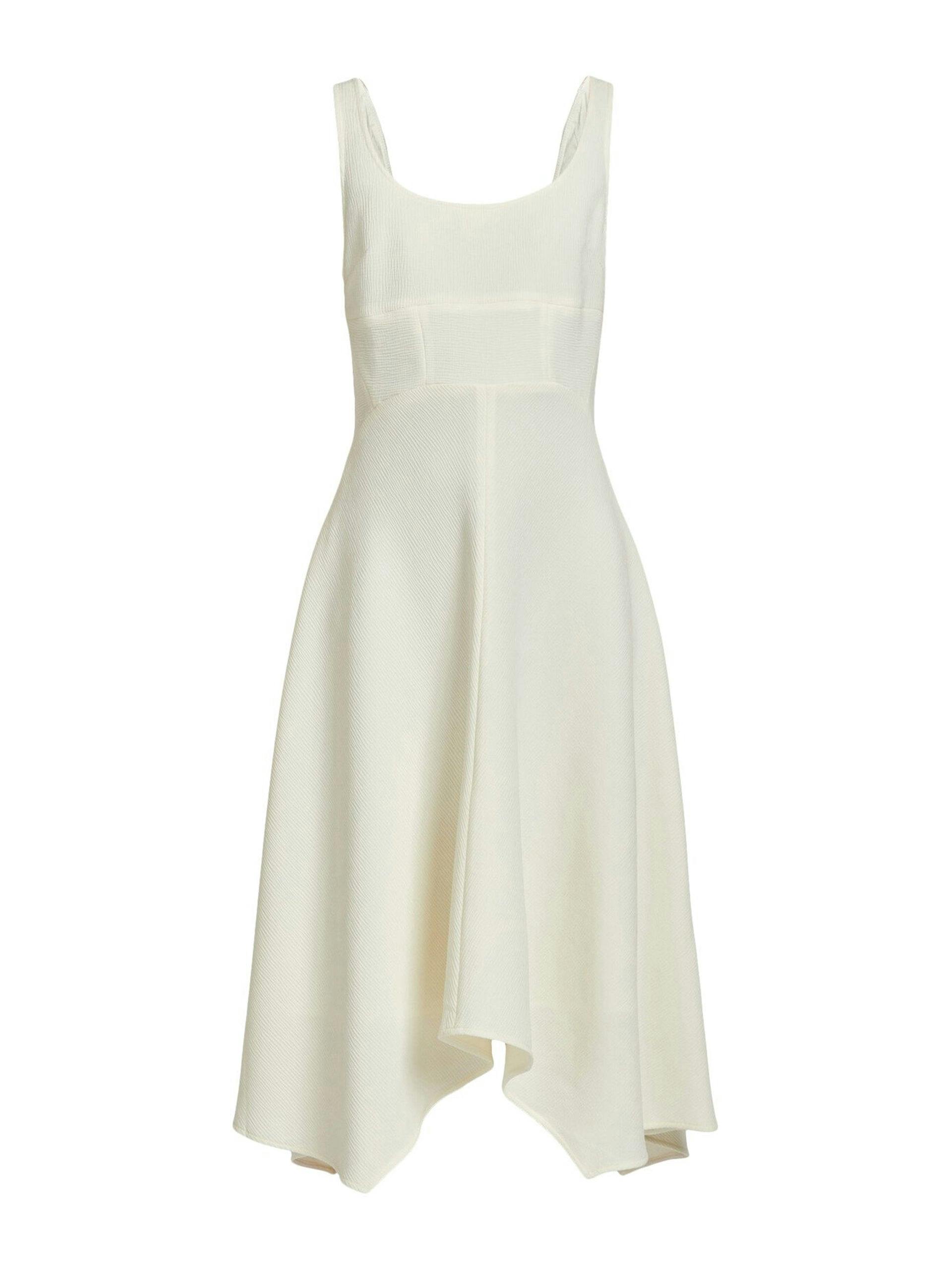 Bustier dress in off-white