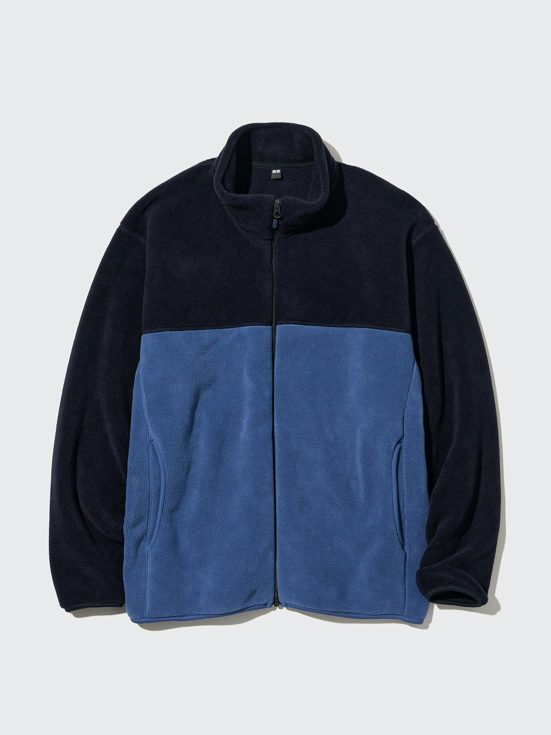 Fleece zipped jacket in blue