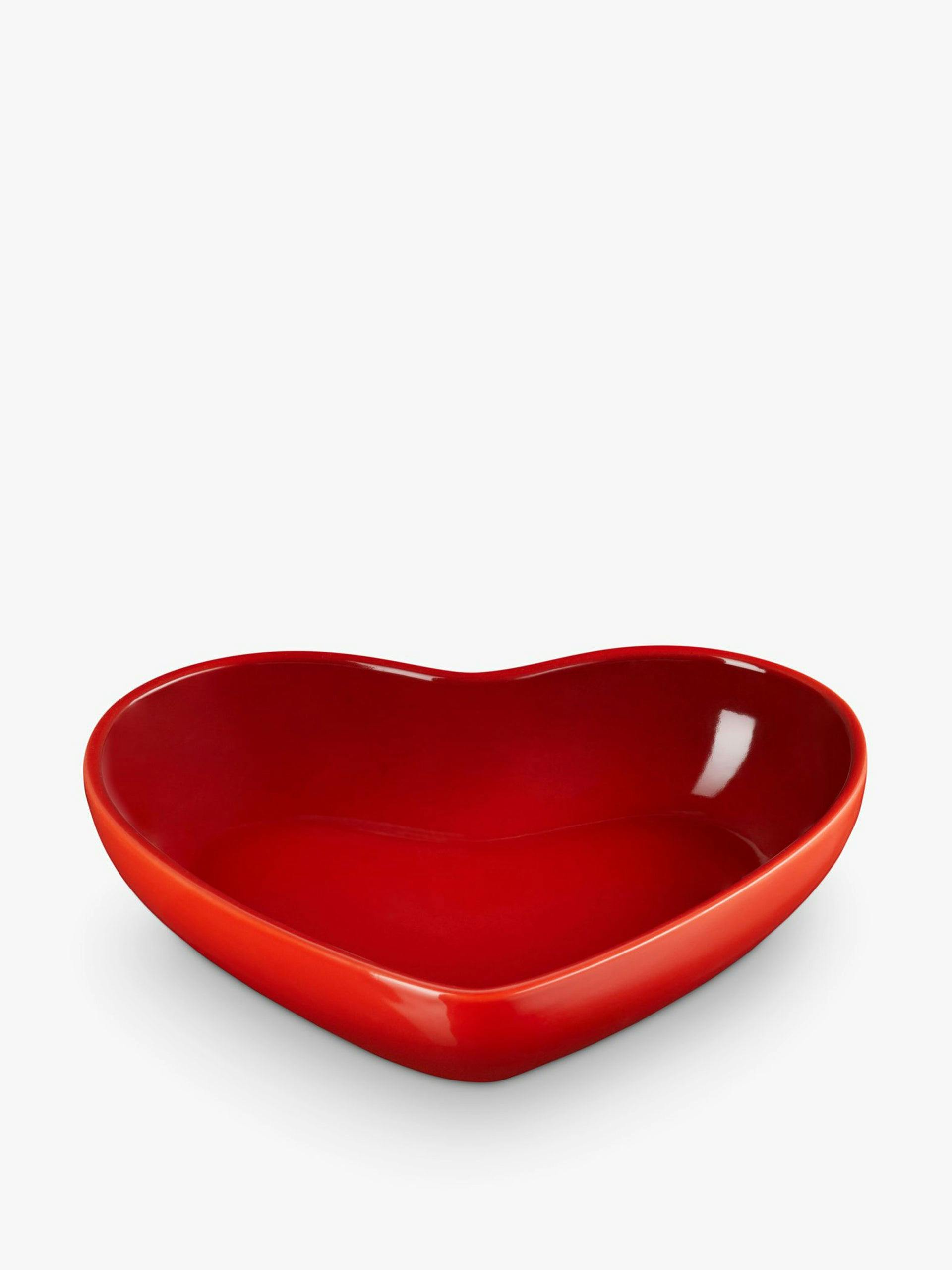 Le Creuset stoneware heart serving bowl