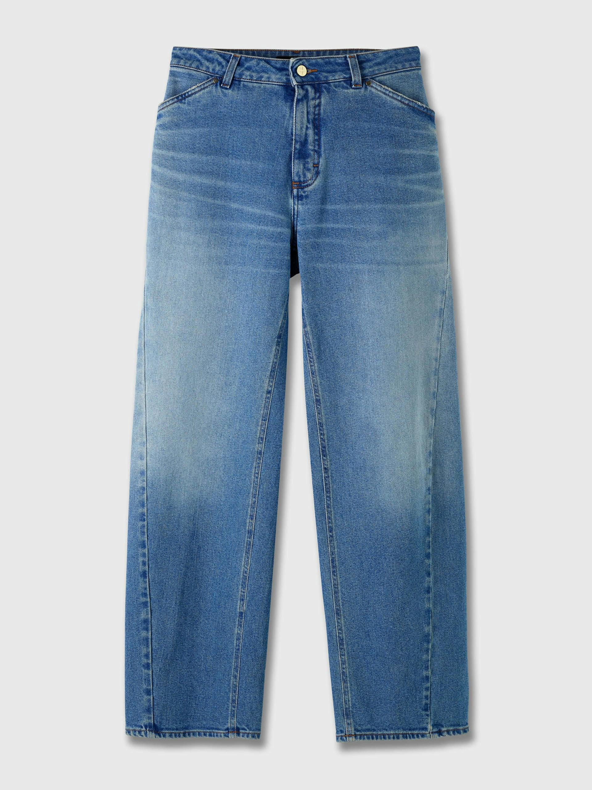 Twisted seam jeans