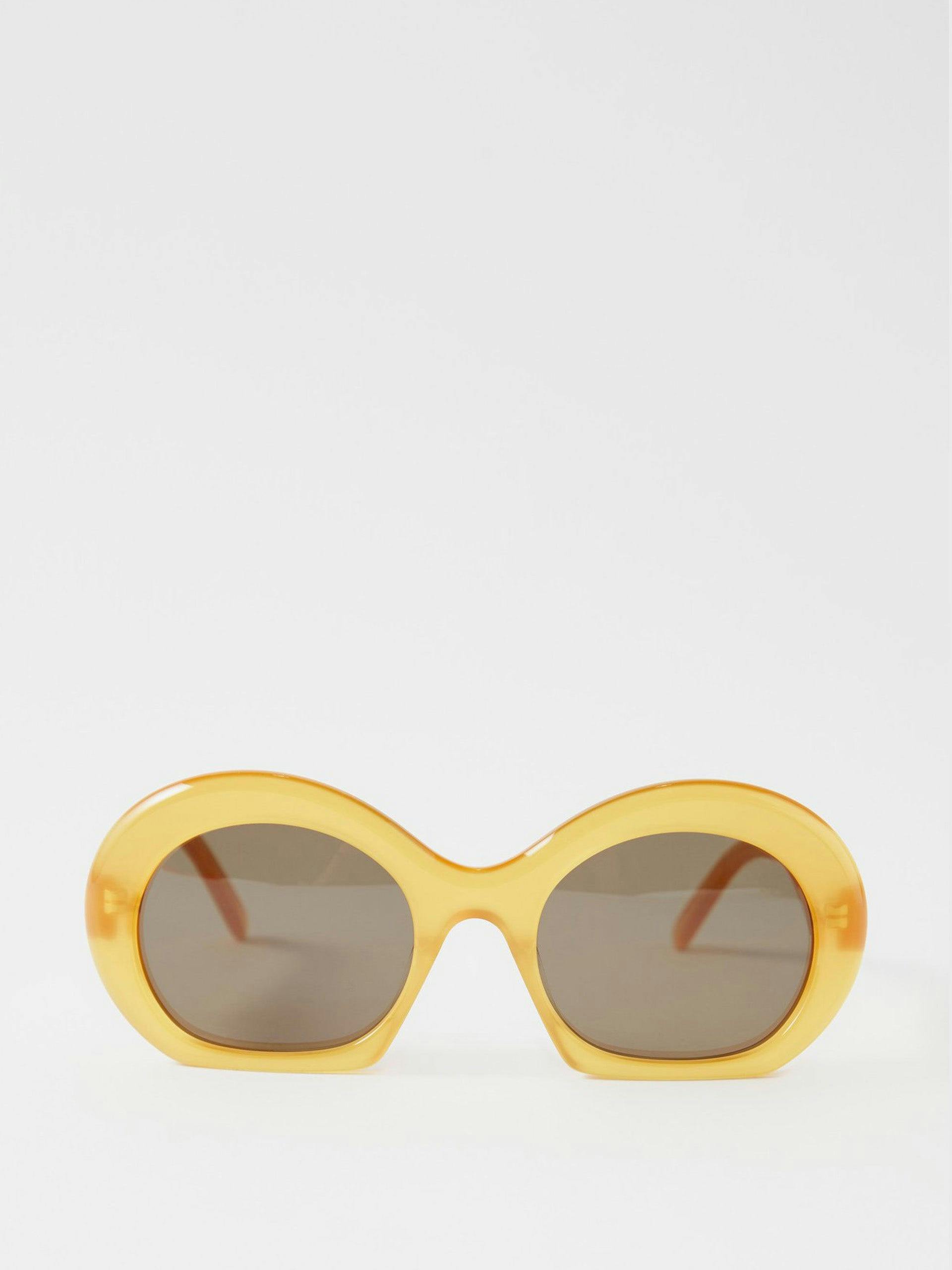 Half Moon oval acetate sunglasses