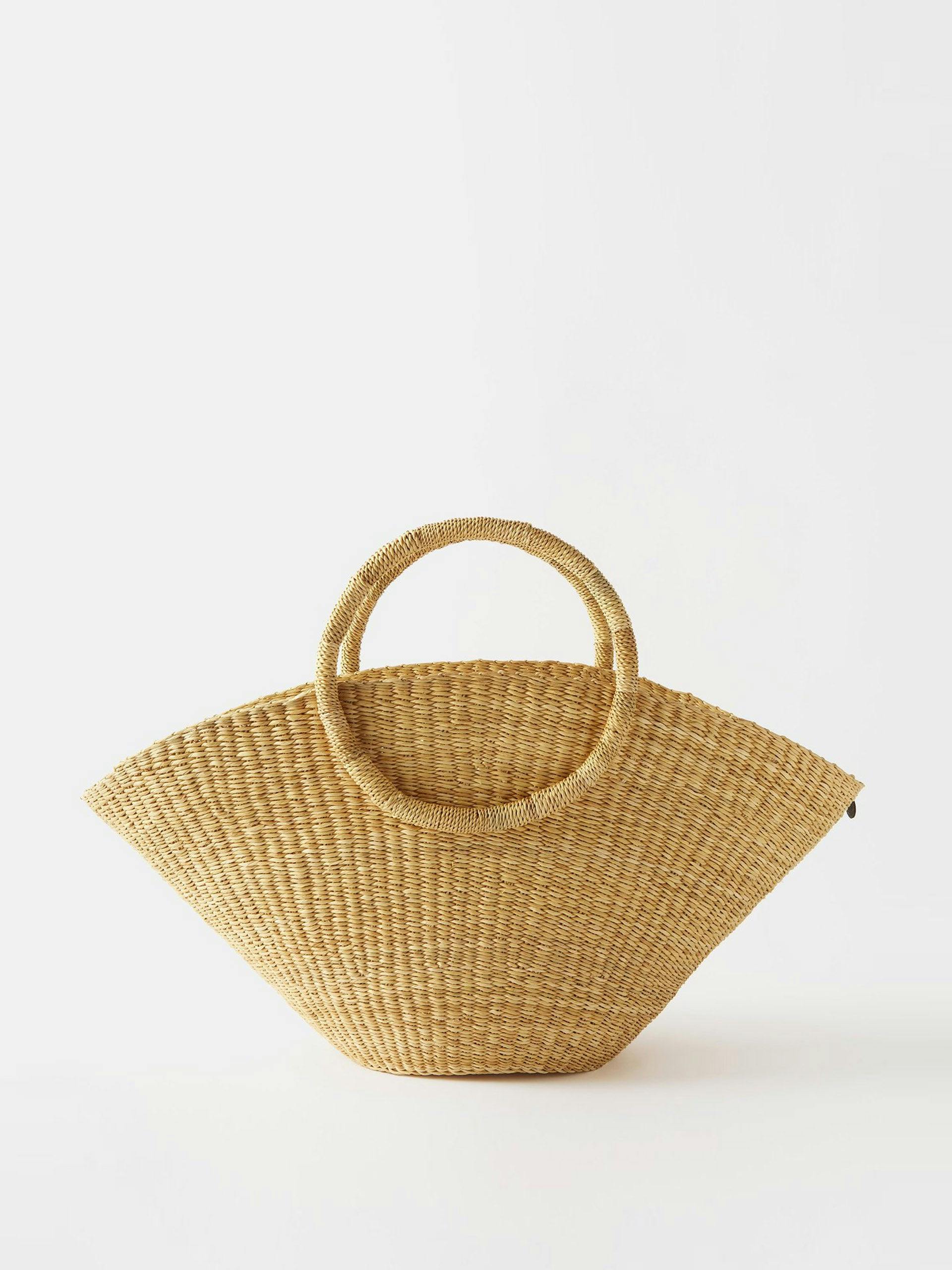 Lune straw basket bag