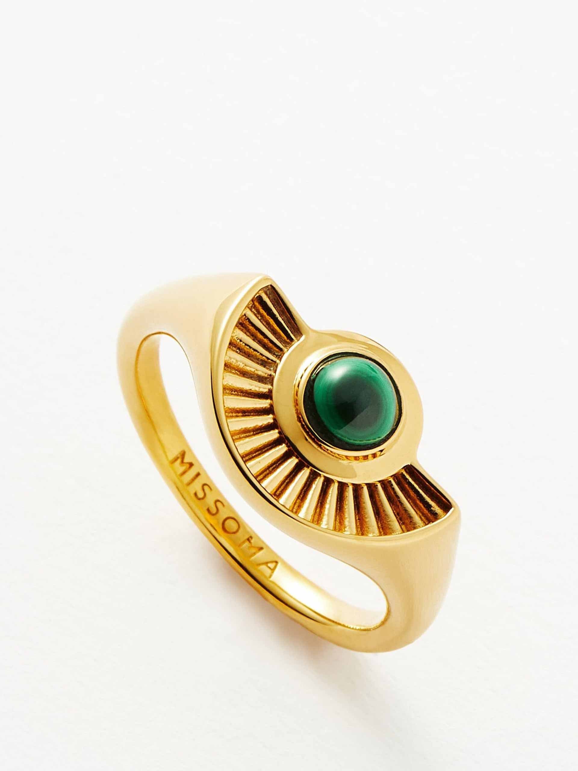 Malachite ring