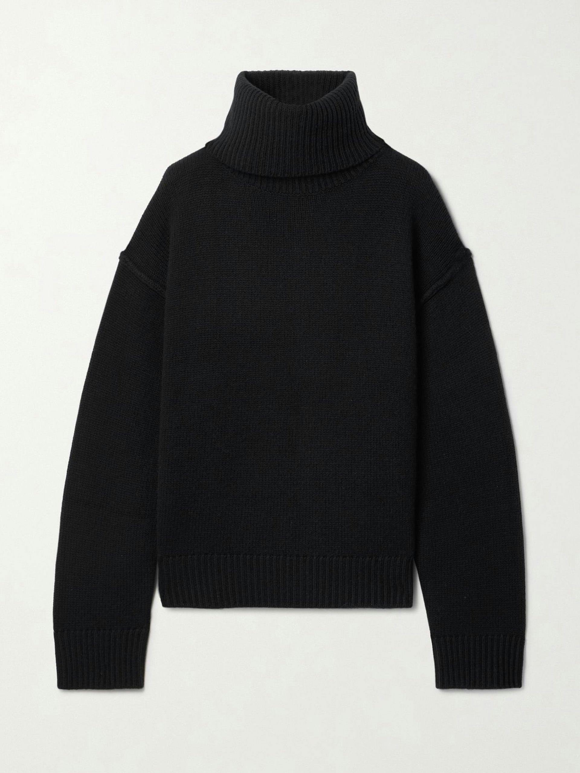 Wool and cashmere-blend turtleneck sweater