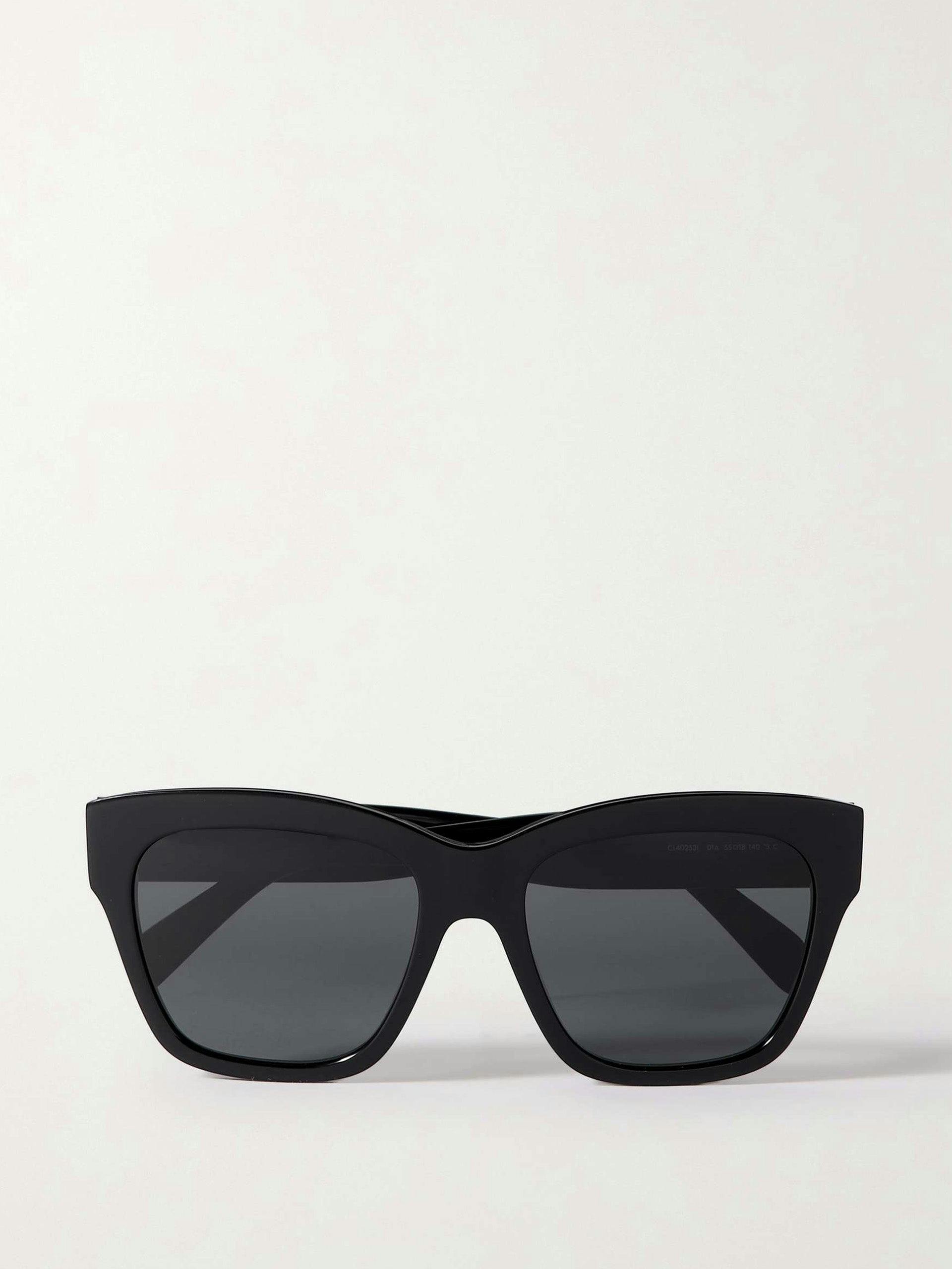Triomphe square-frame acetate sunglasses