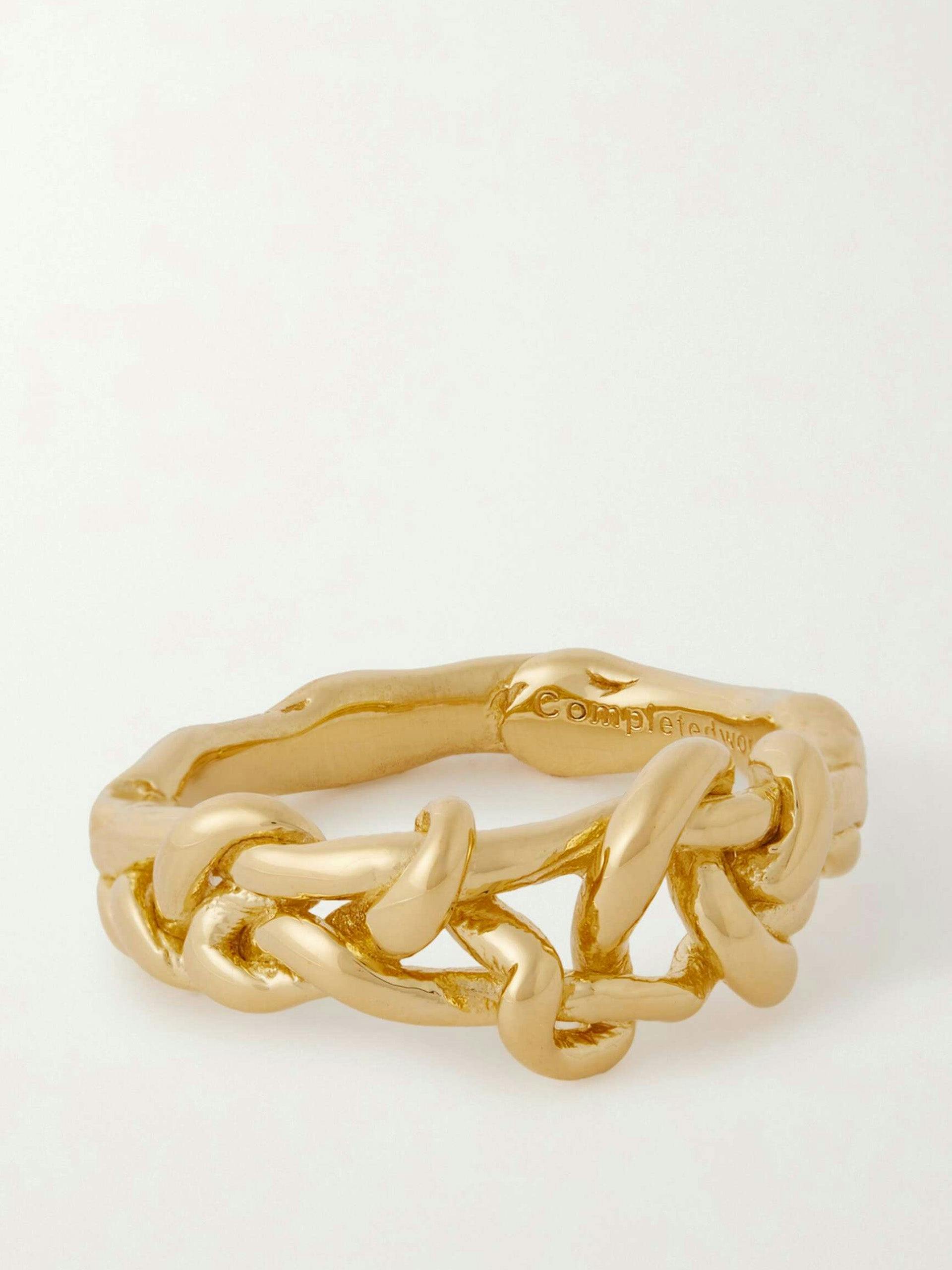 Bond recycled gold vermeil ring