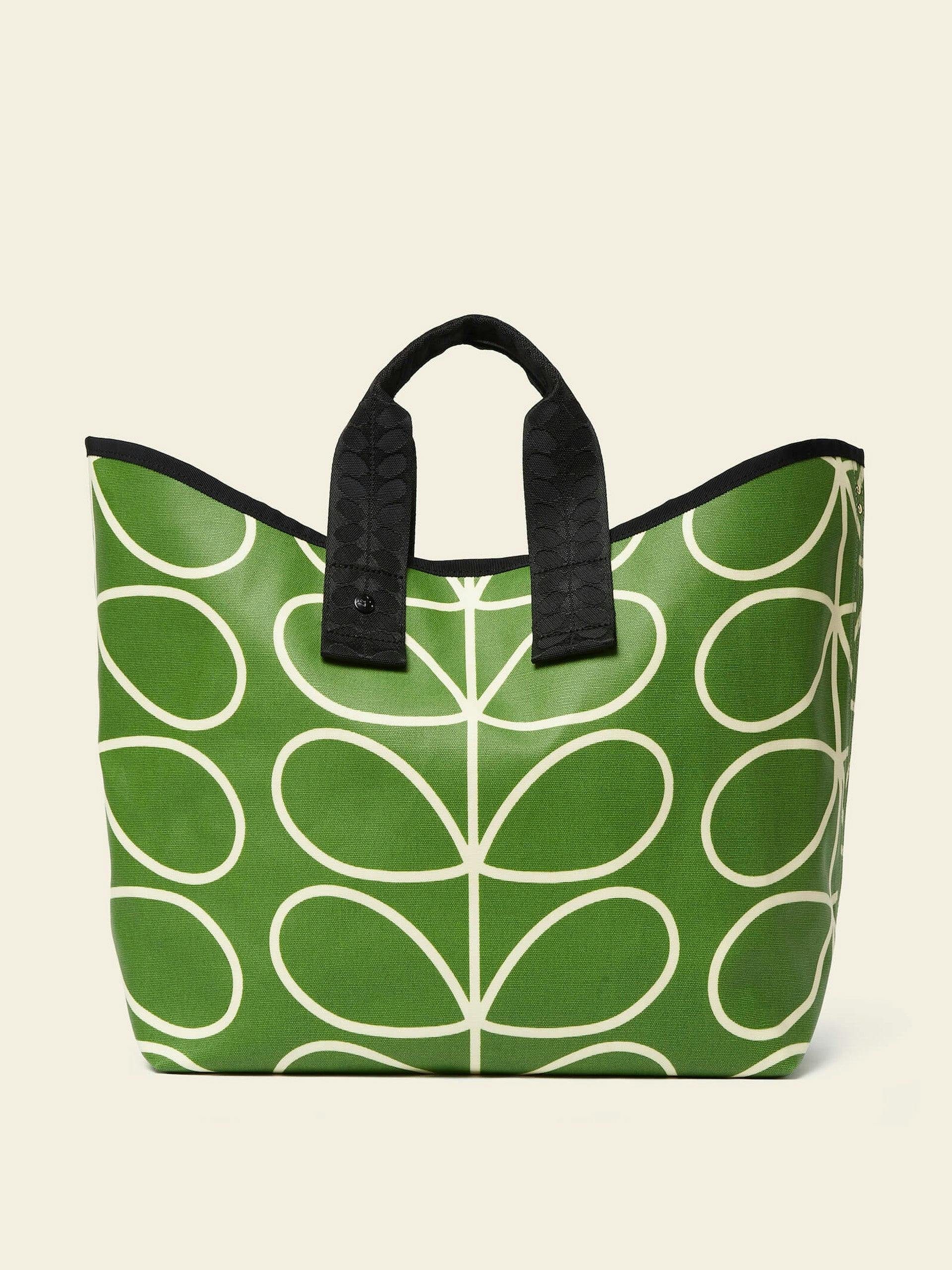 Carryall large green tote bag