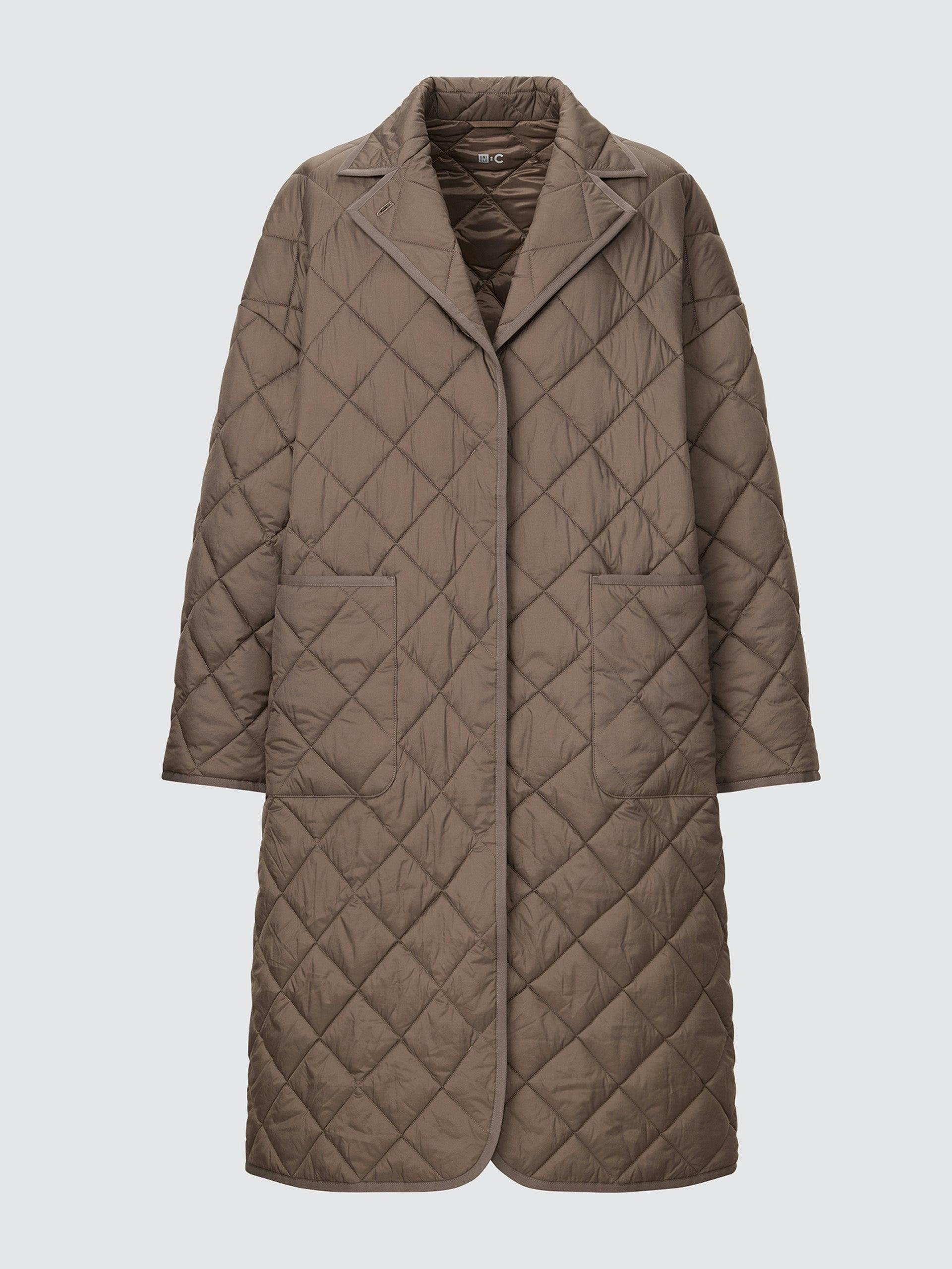 Warm padded oversized coat