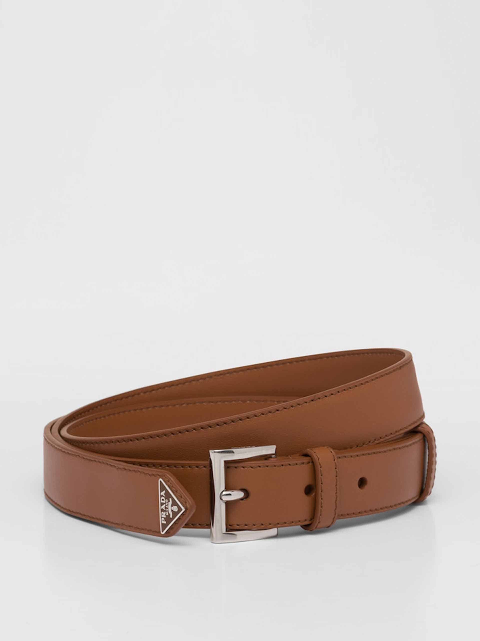 Tan leather belt