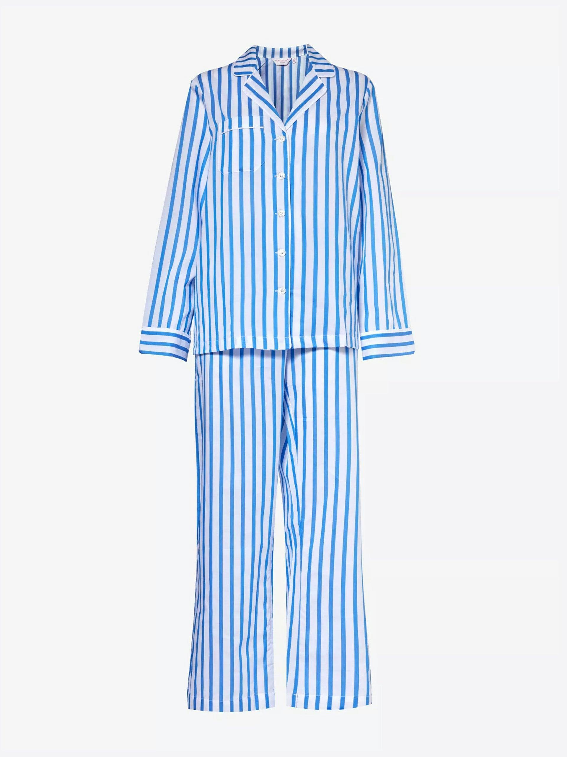 Capri striped cotton pyjama set