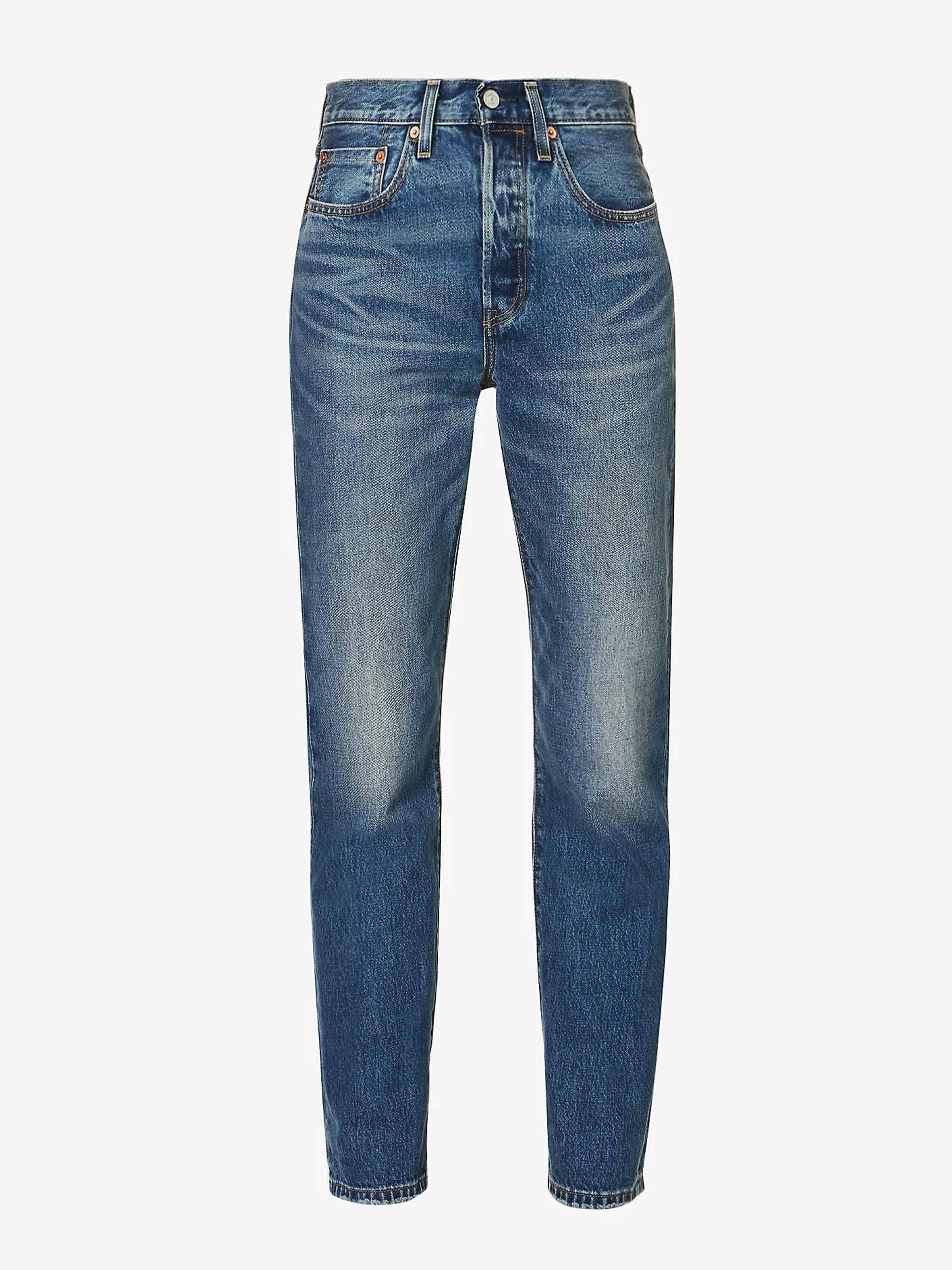 501 cropped straight-leg high-rise jeans