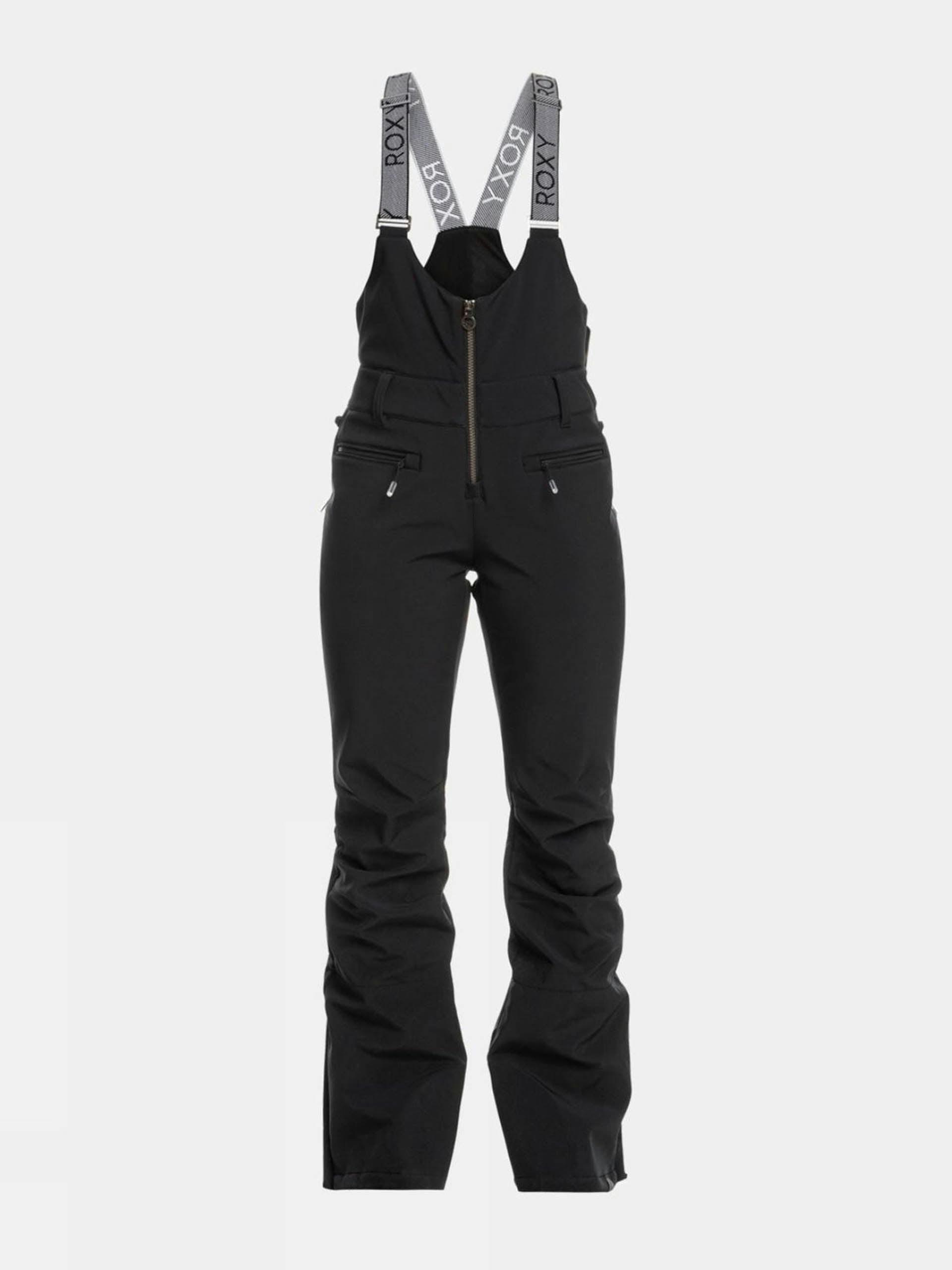 Black ski trousers