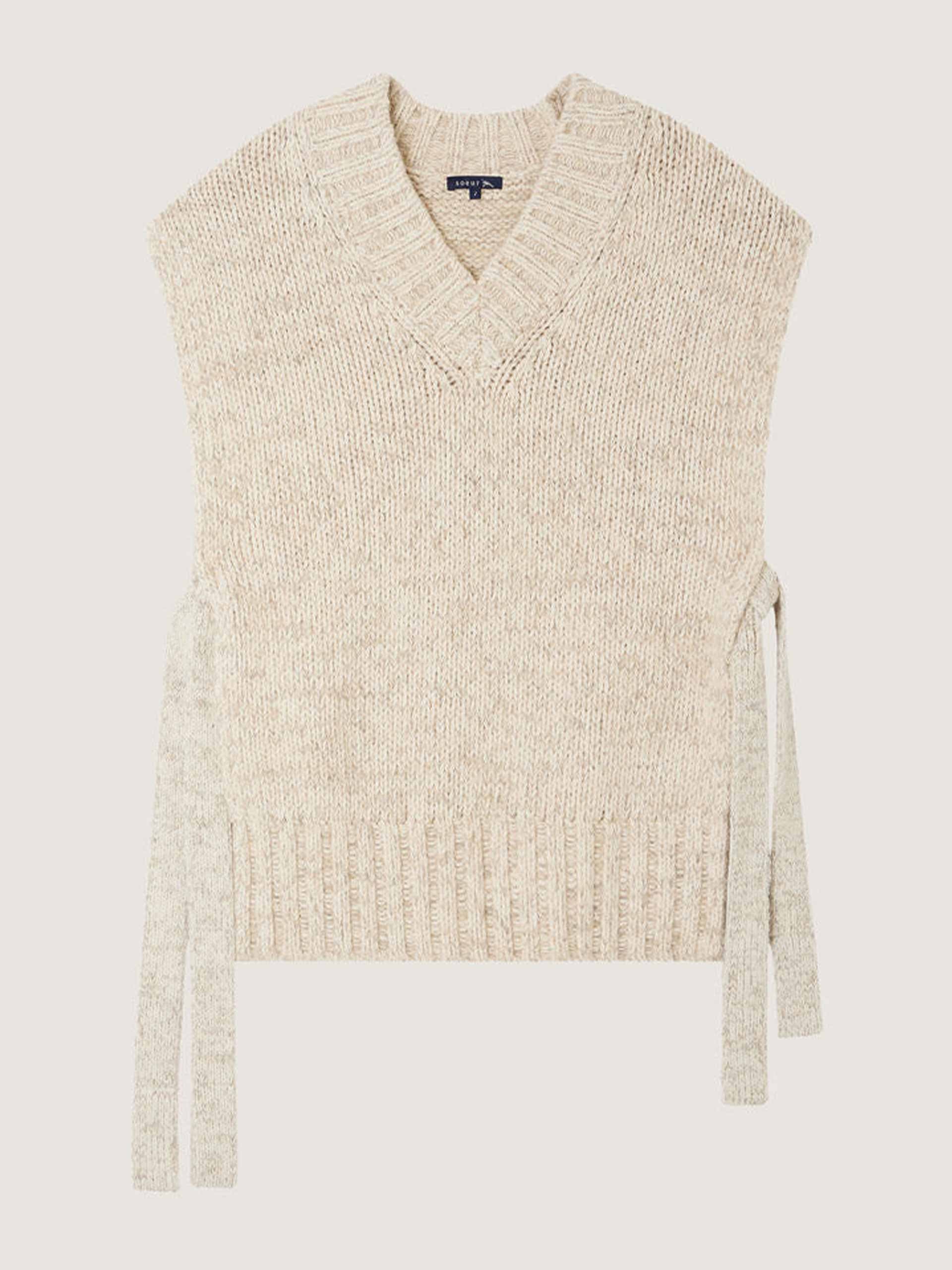 Sleeveless v-neck jumper