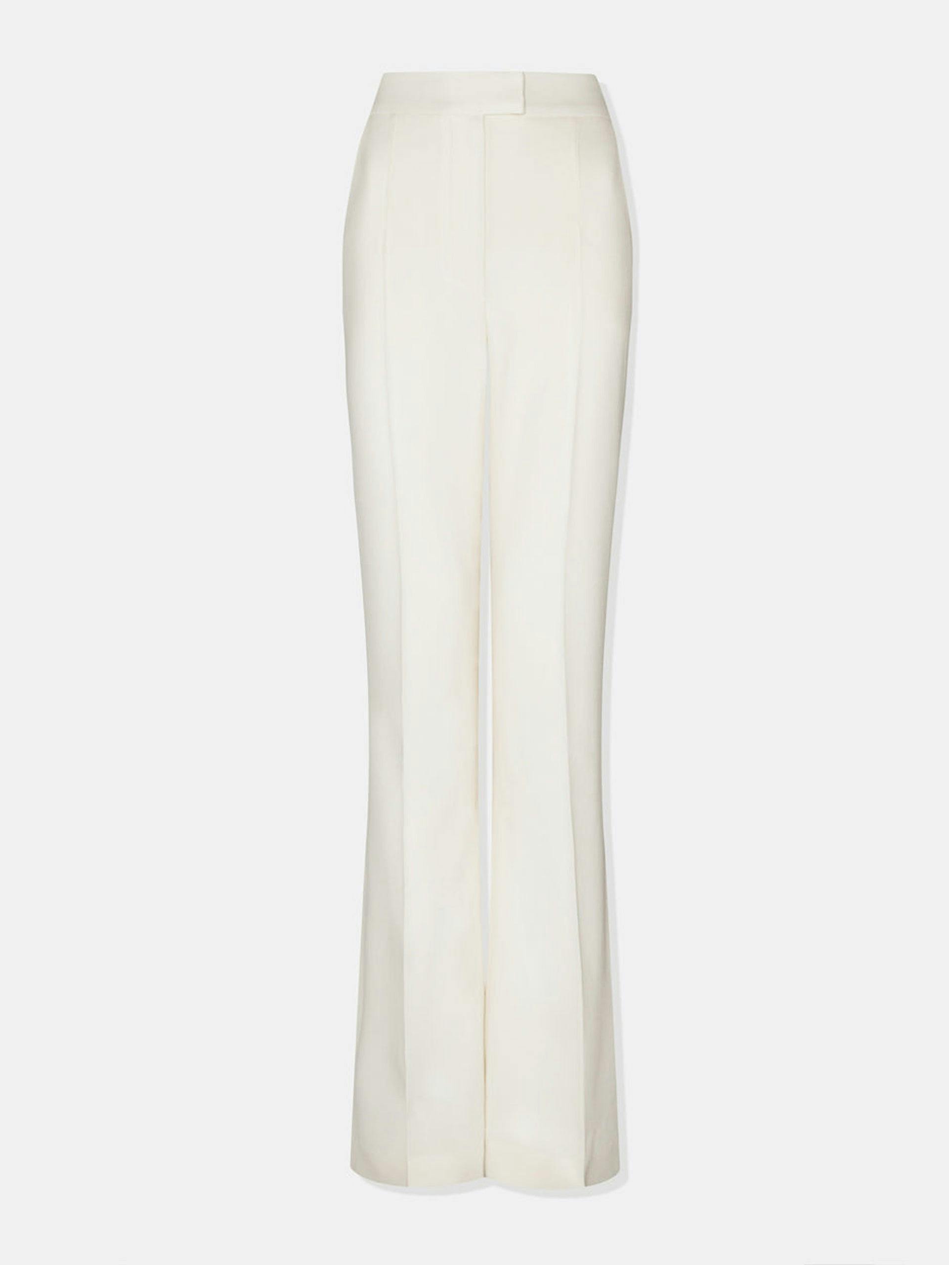 Tailored white suit trouser