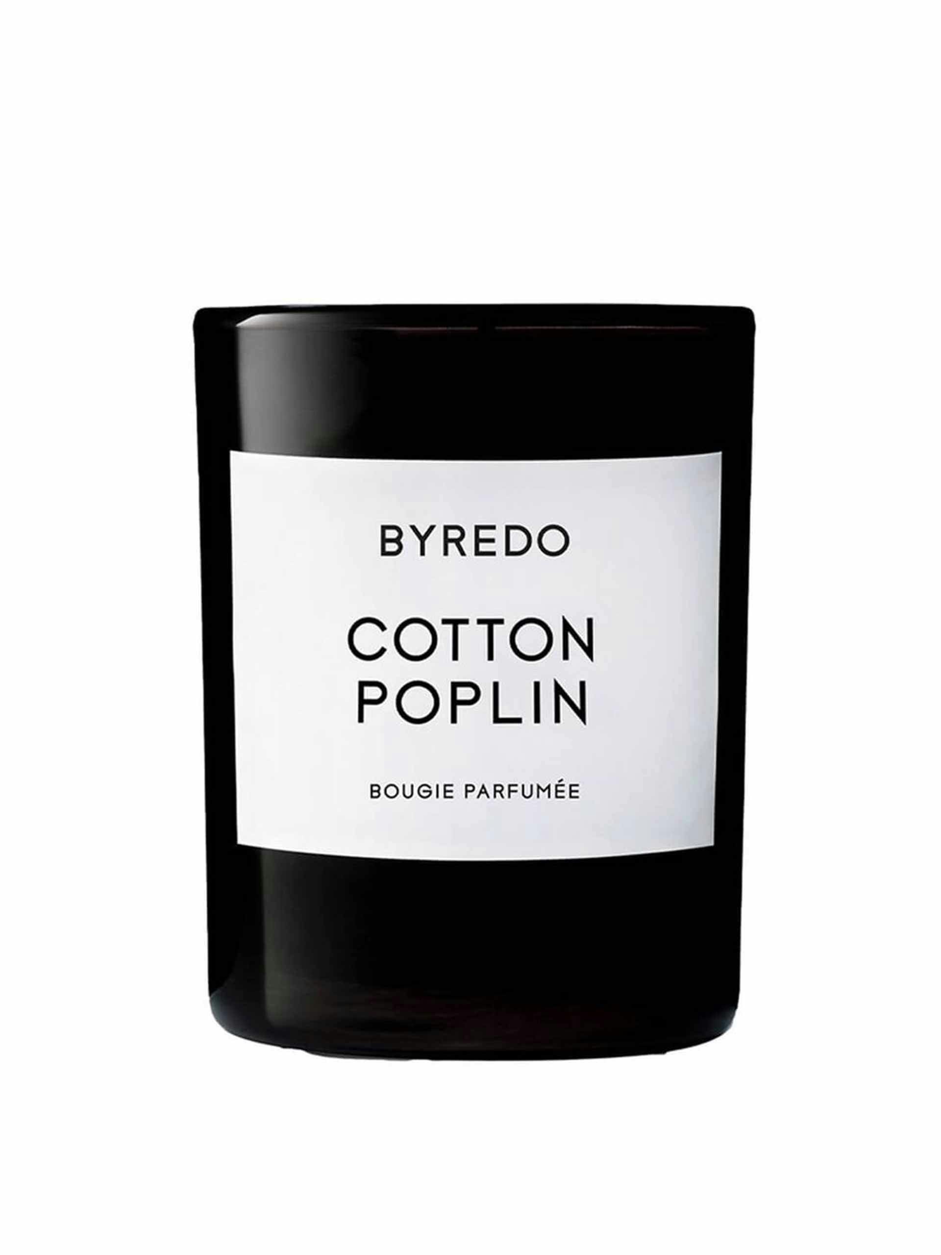 Cotton poplin scented candle