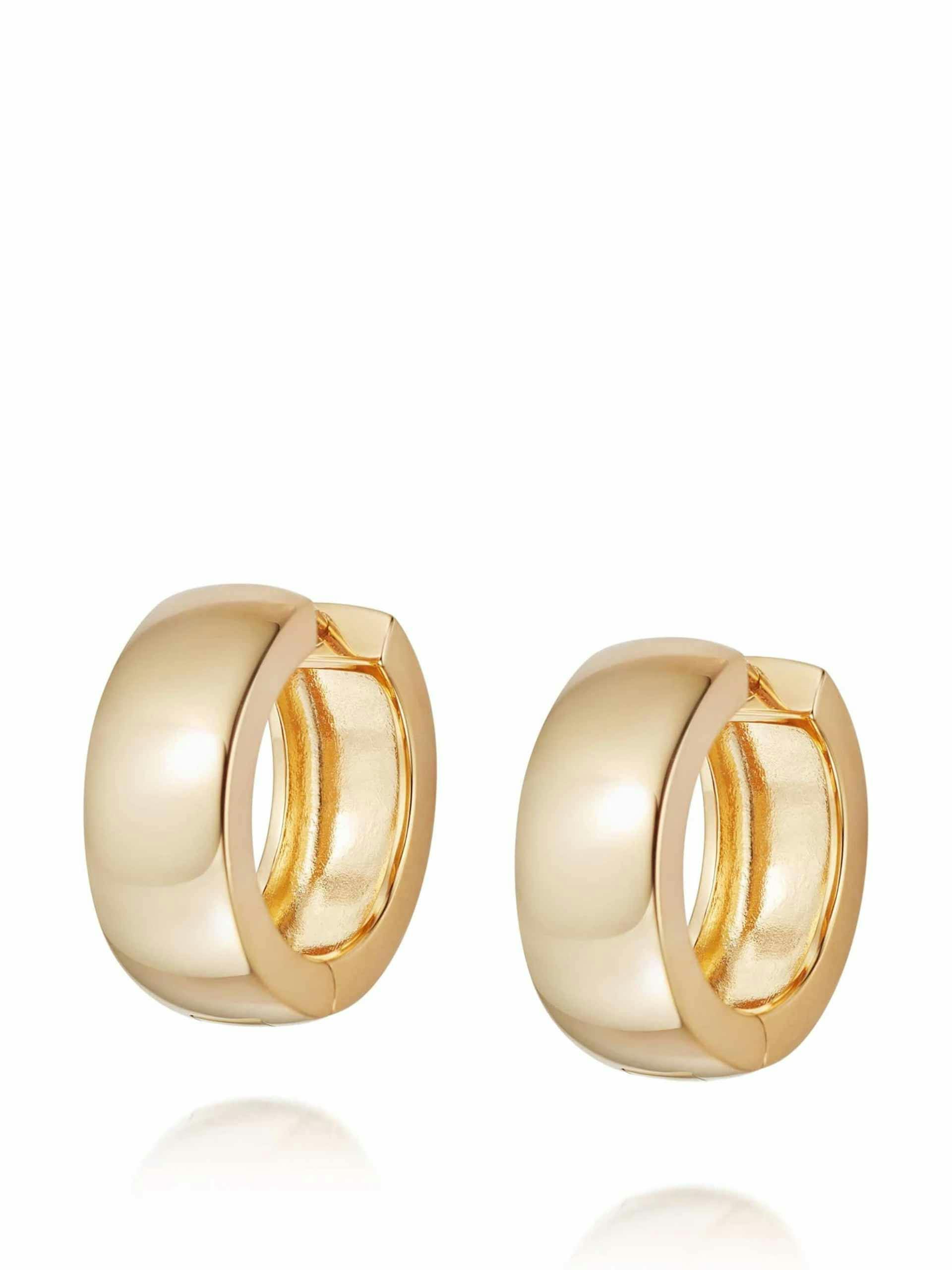 18ct gold hoop earrings