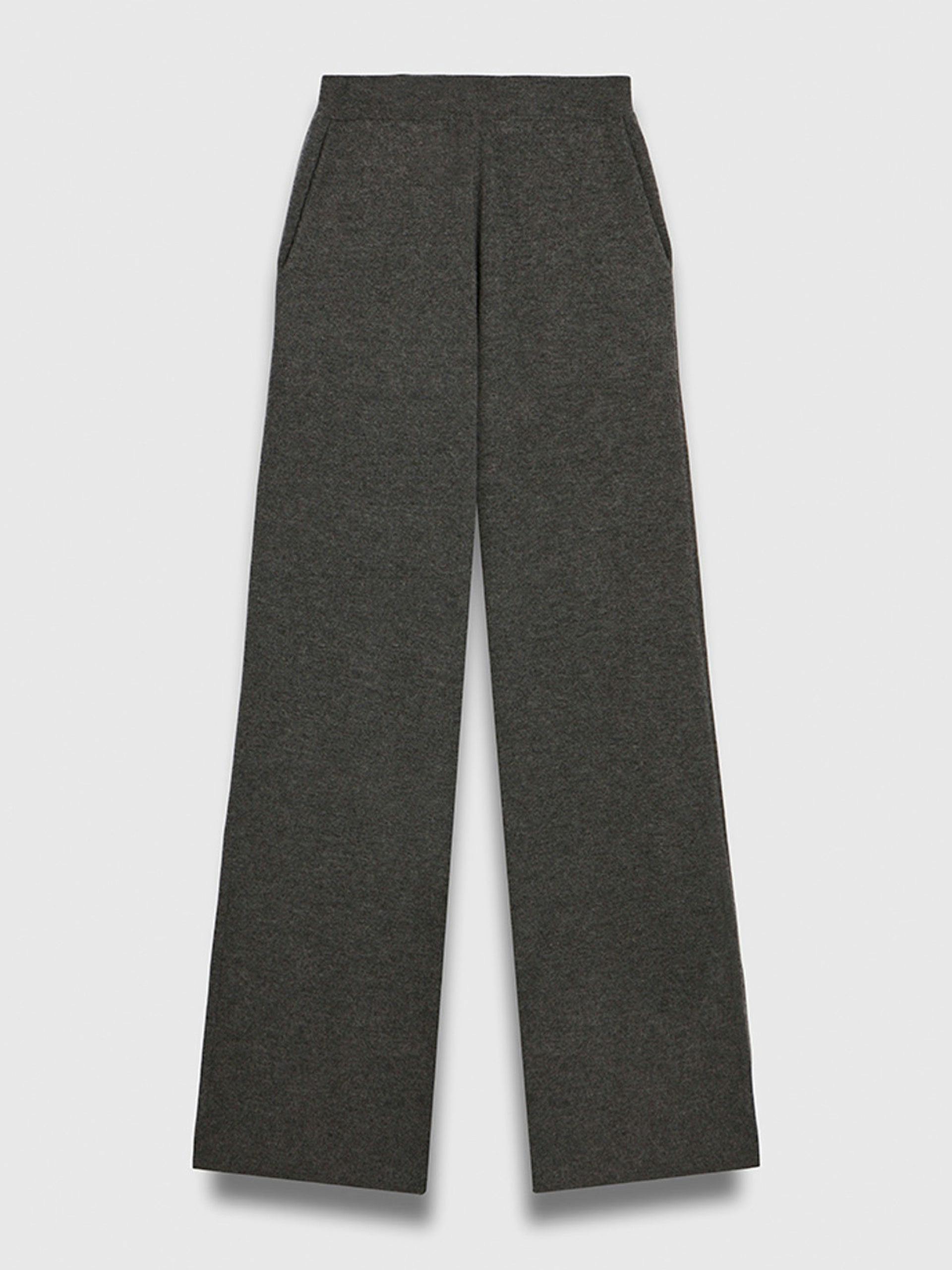 Dark grey cashmere trousers