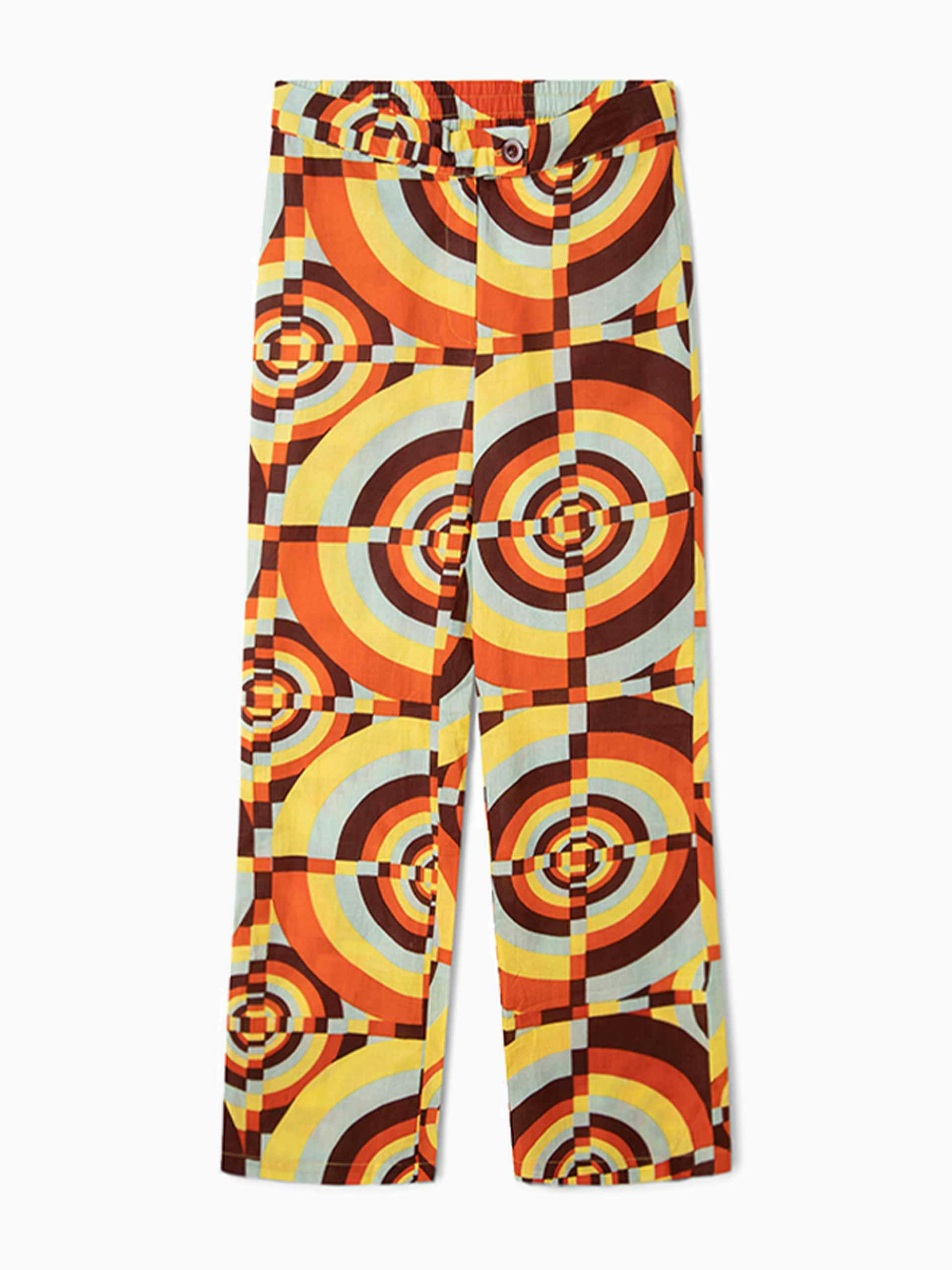 Geo orange trousers