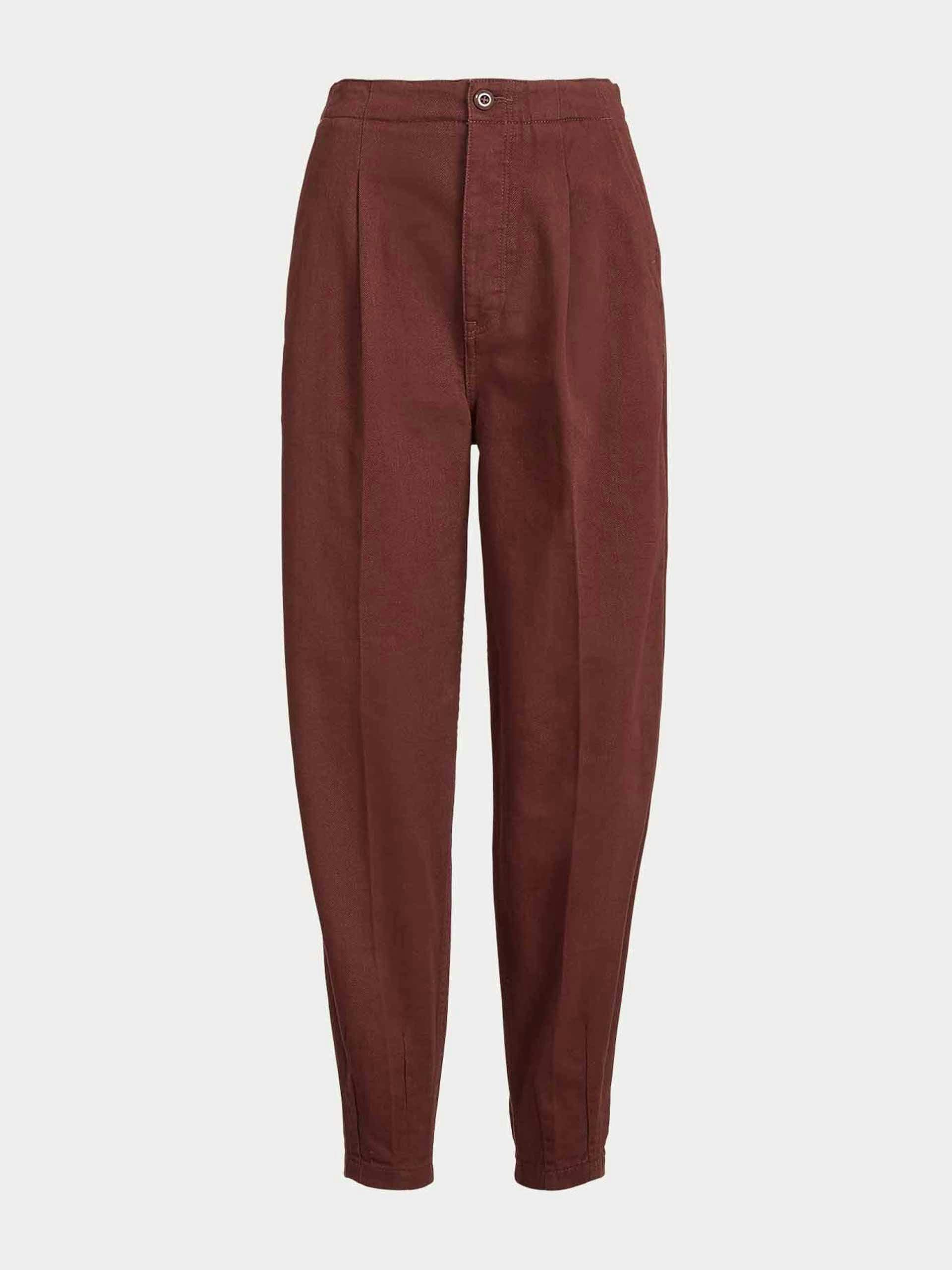 Pleated chino trousers