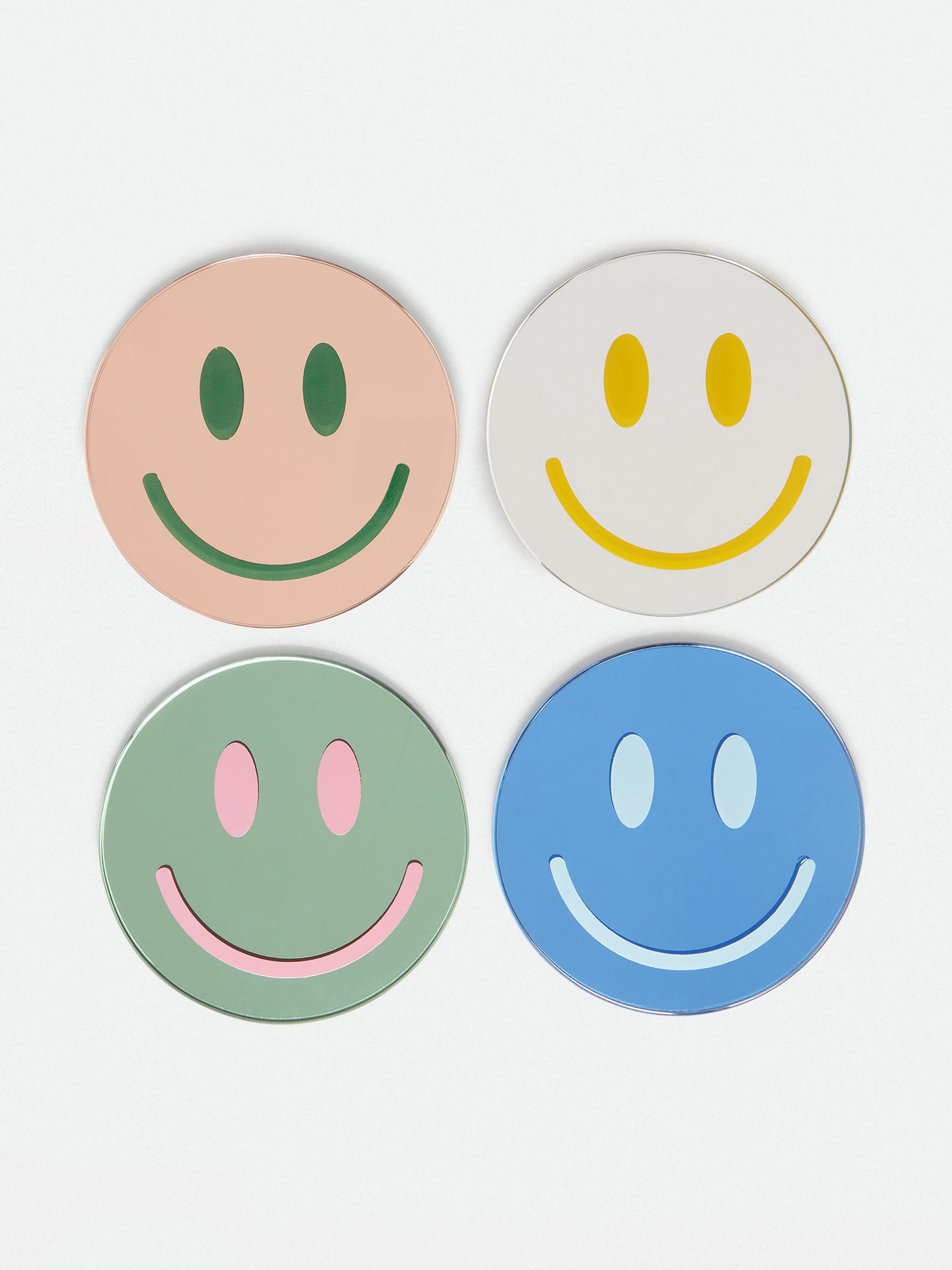 Smiley face coasters