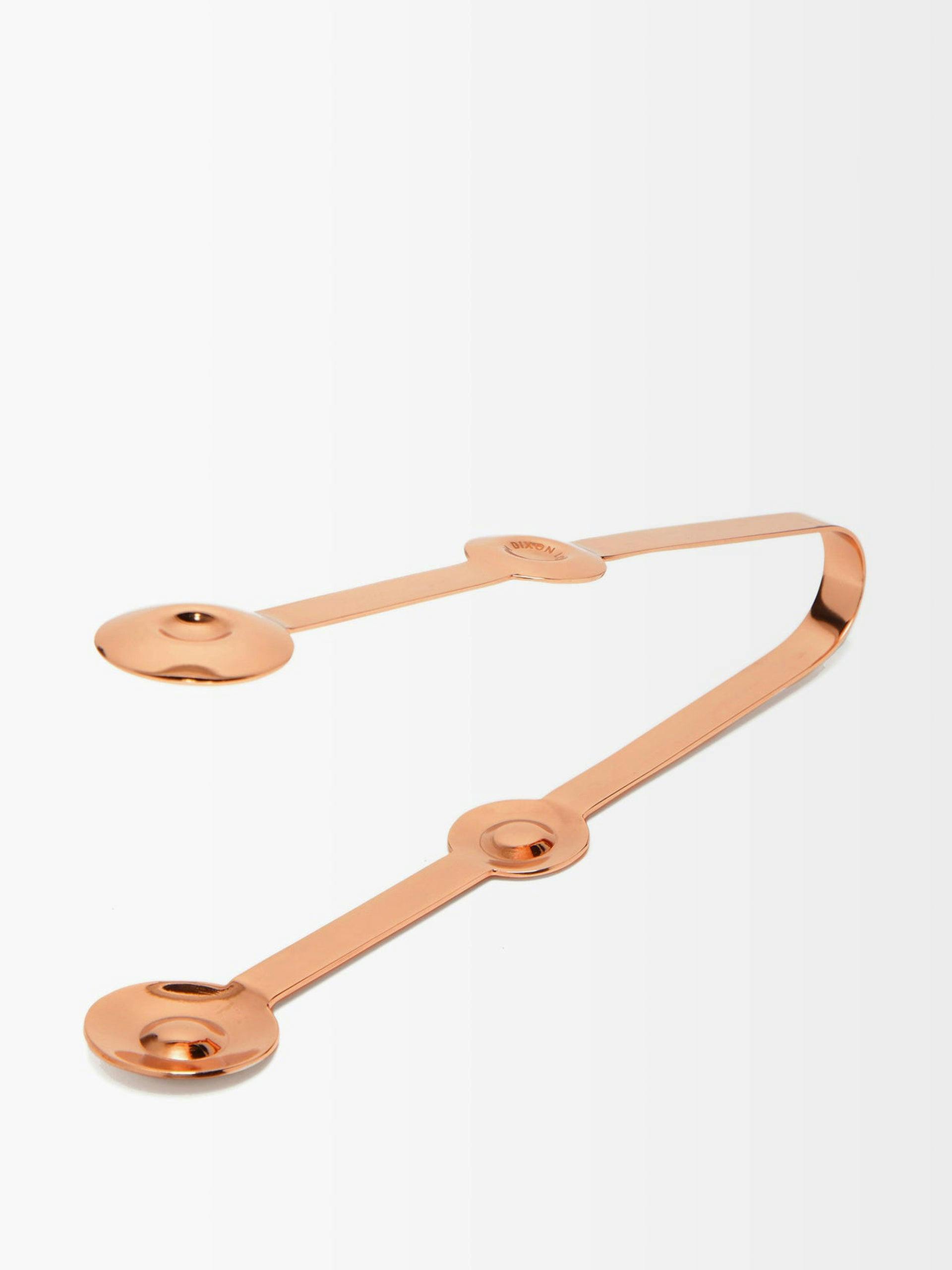 Plum copper-plated steel tongs