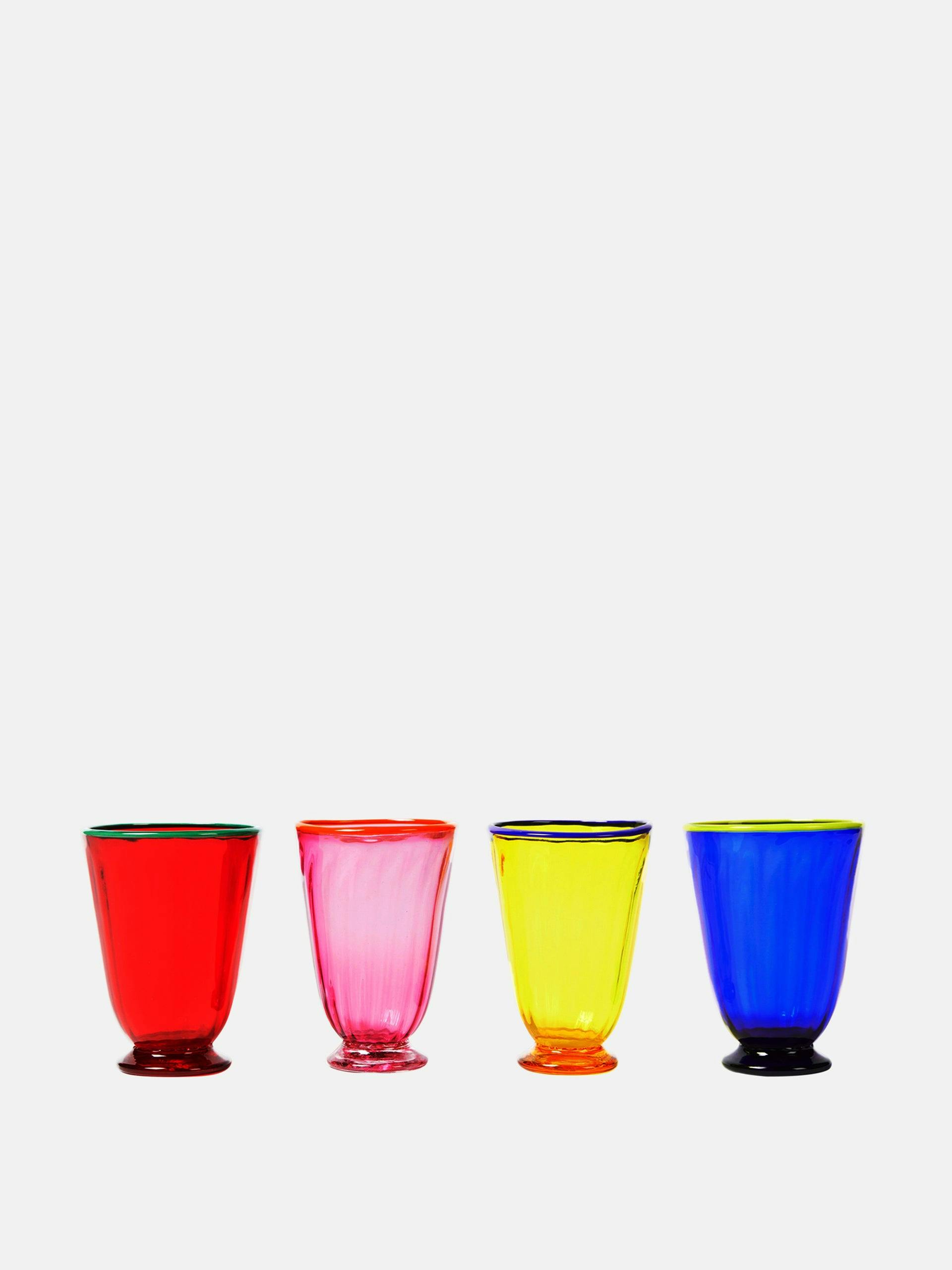 Rainbow glasses (set of 4)