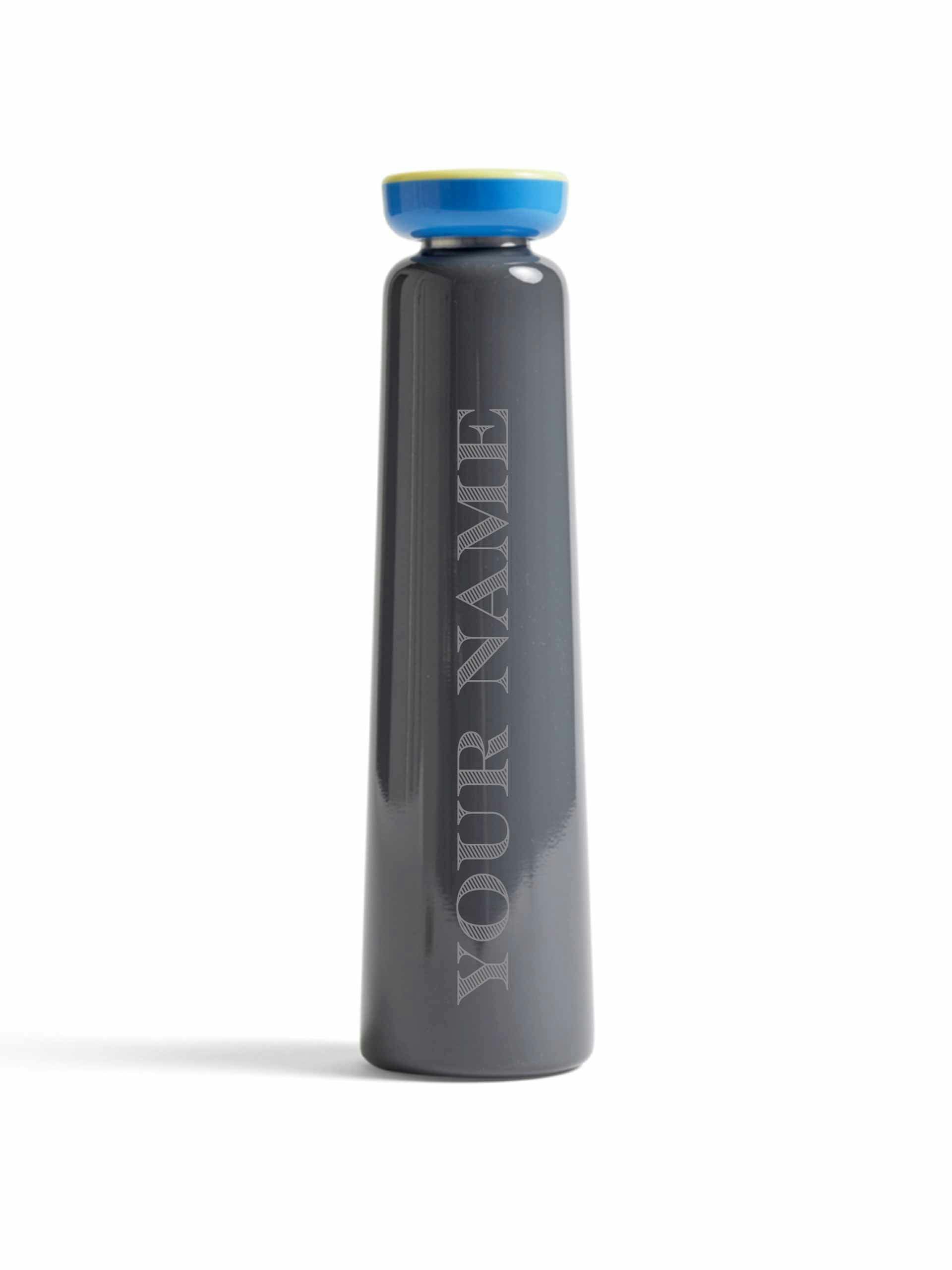 Grey stainless steel bottle