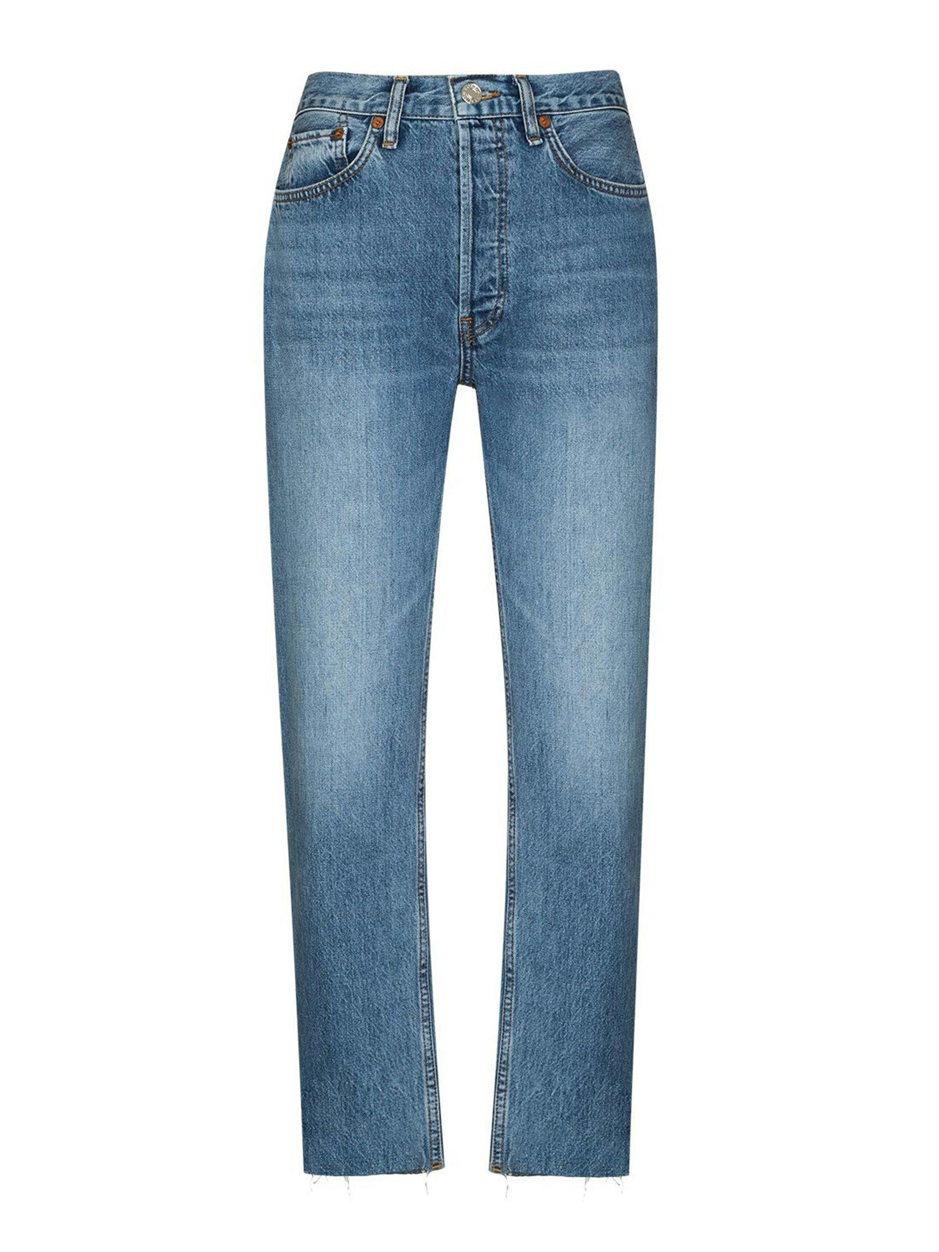 High-rise Stove Pipe jeans