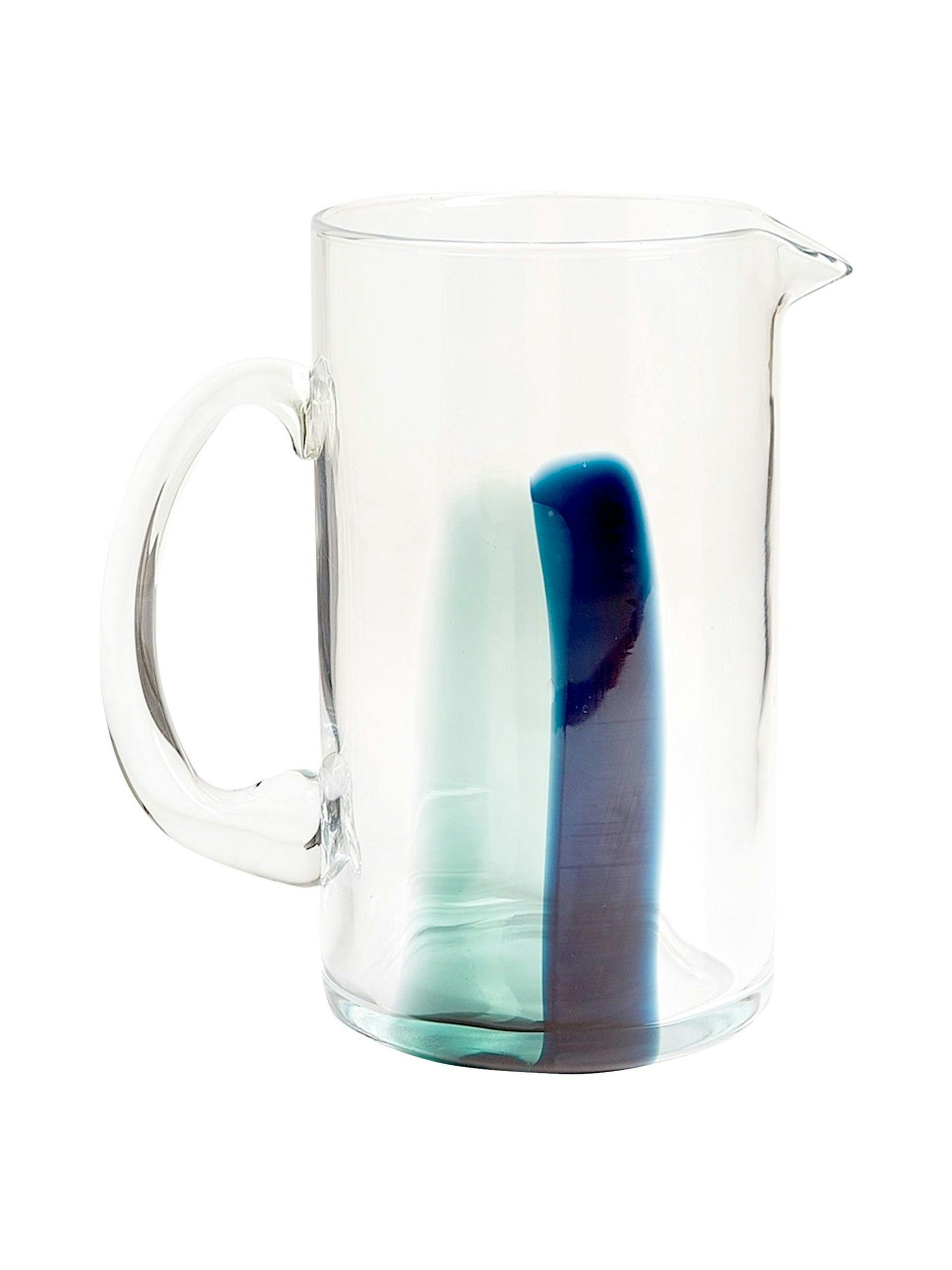 Stripe glass jug
