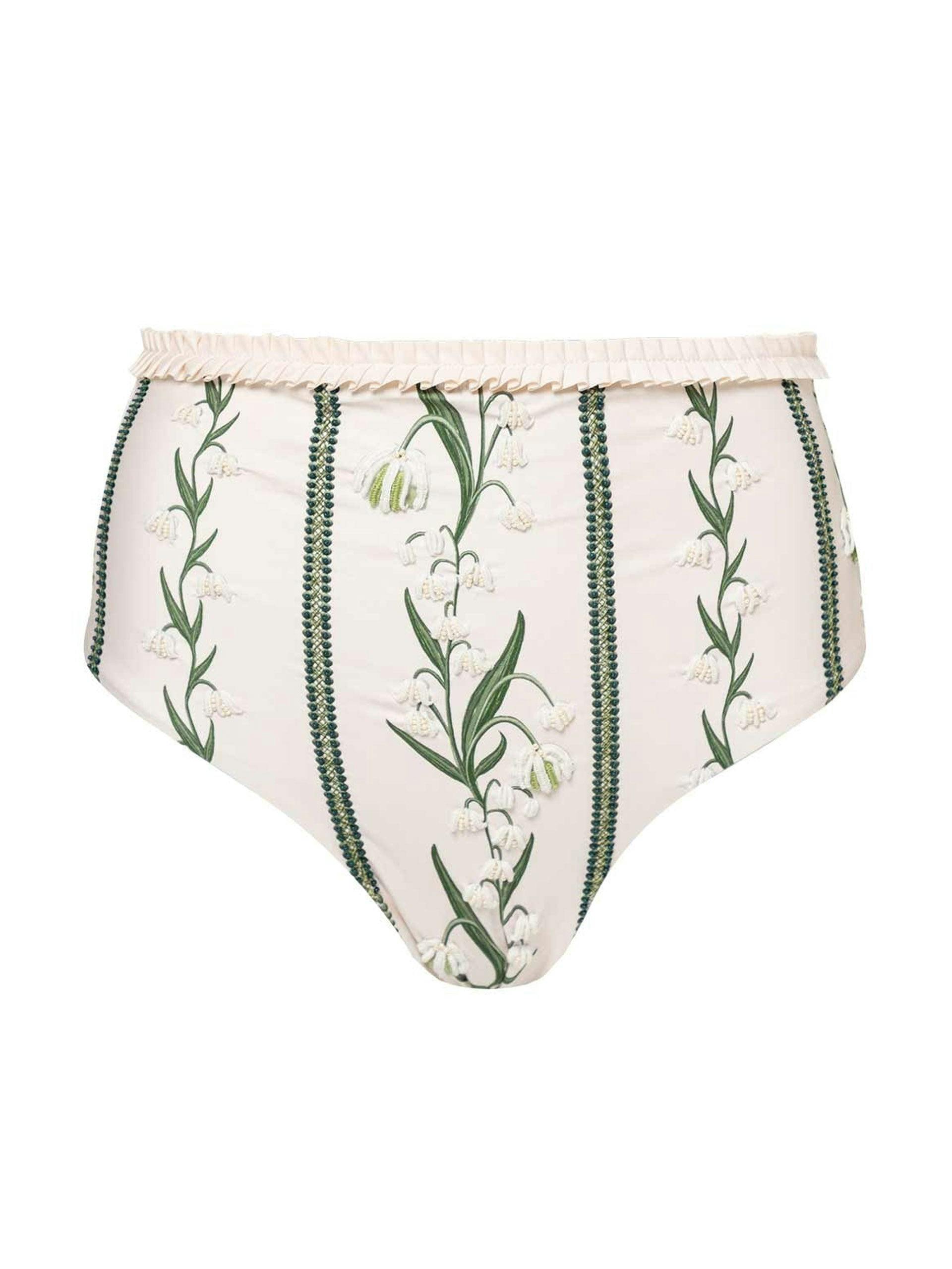 Nopal Perla embroidered bikini bottom
