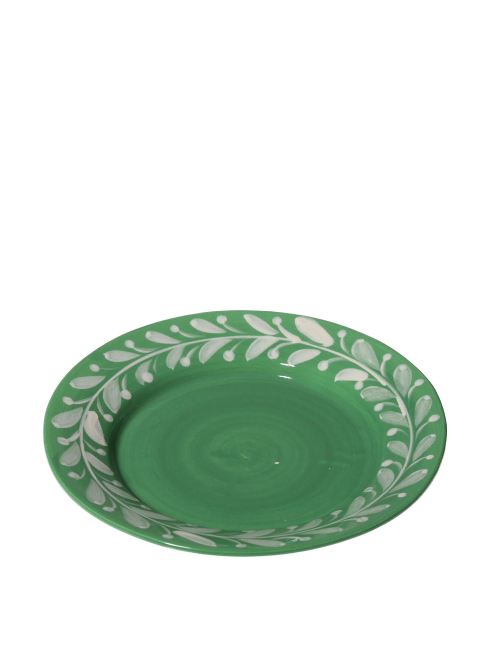 Anna green reverse dinner plate