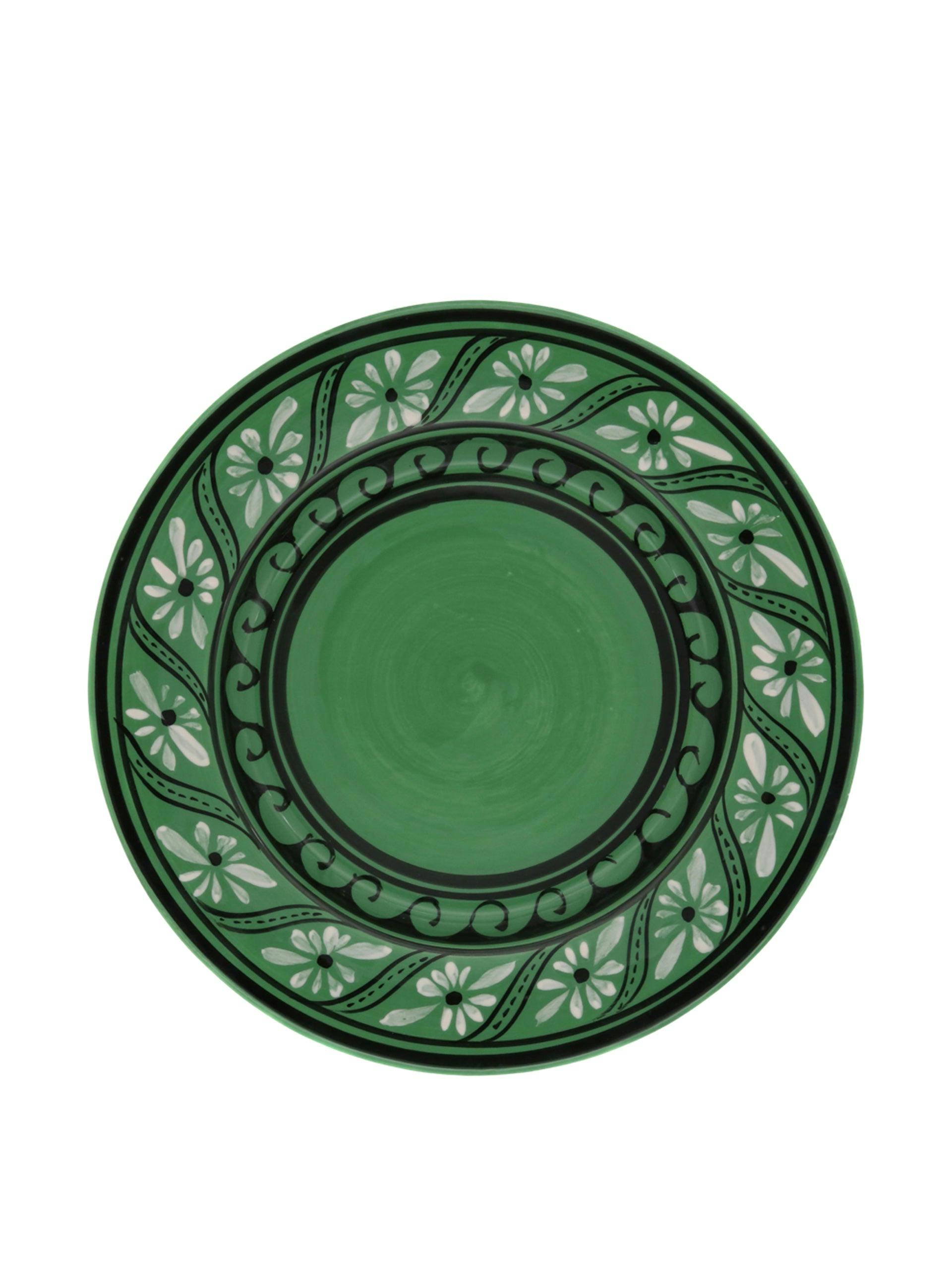 Gigi green dinner plate