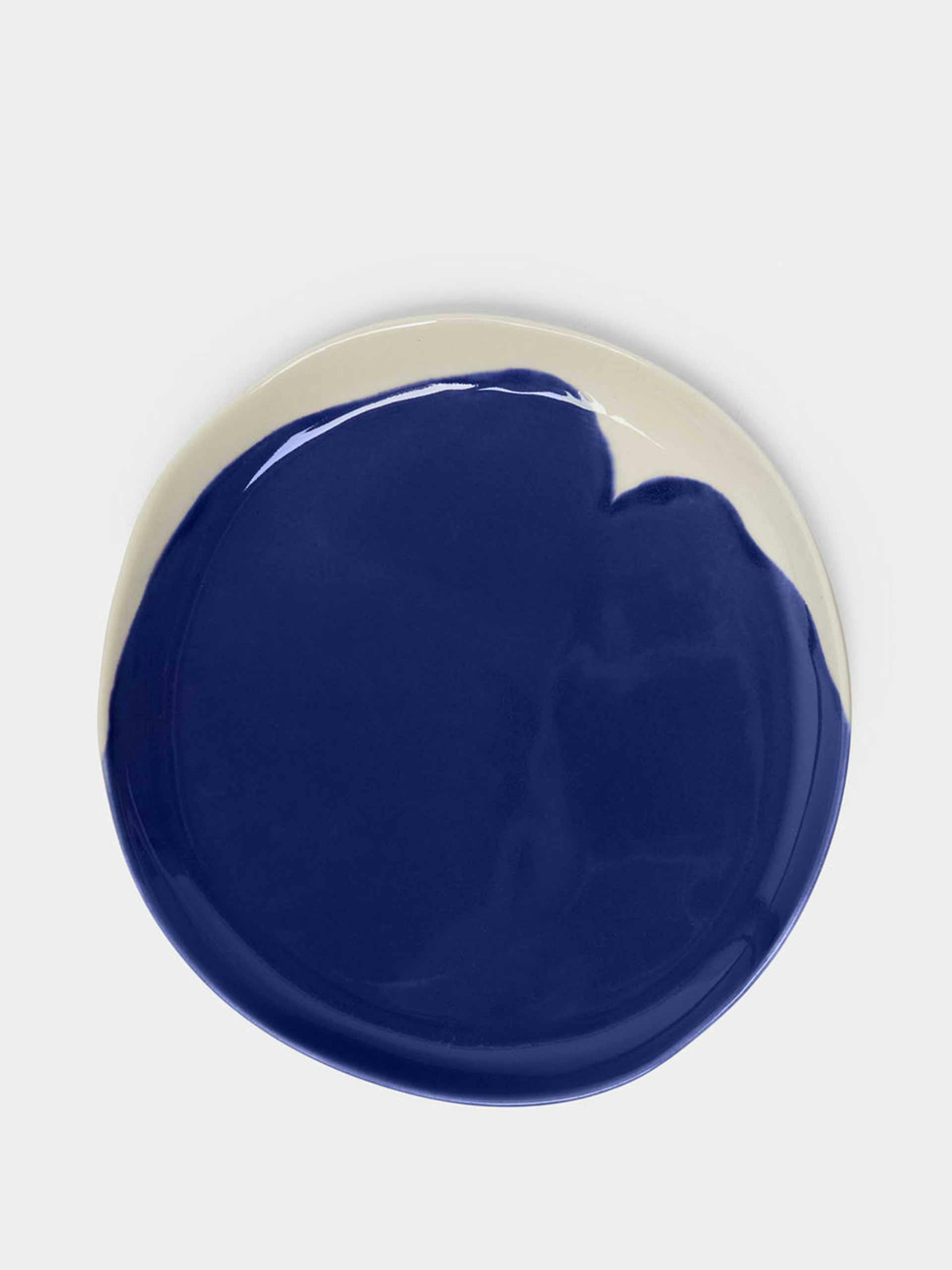 Hand-glazed porcelain side plates (set of 4)