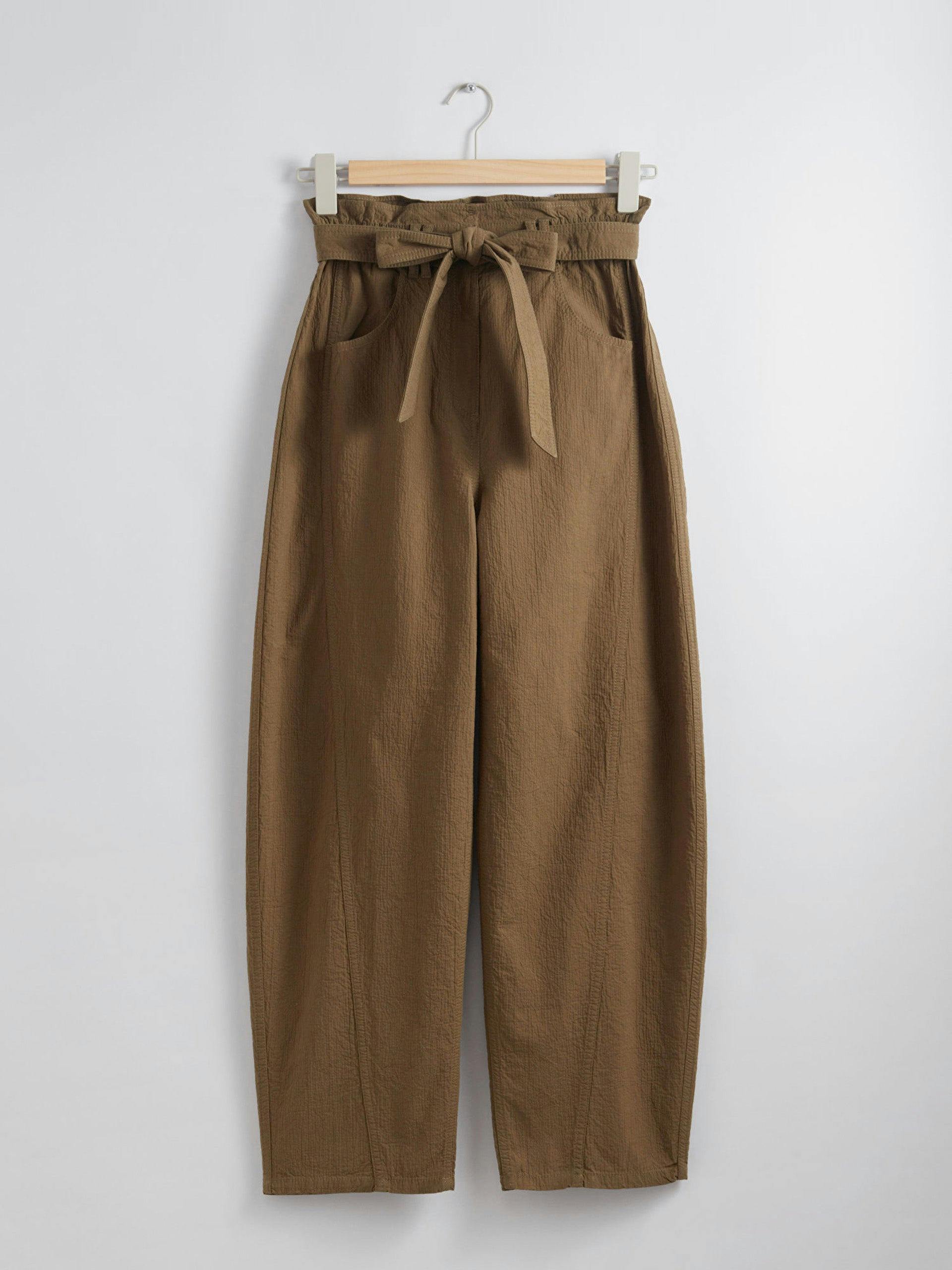 Paperbag-waist trousers