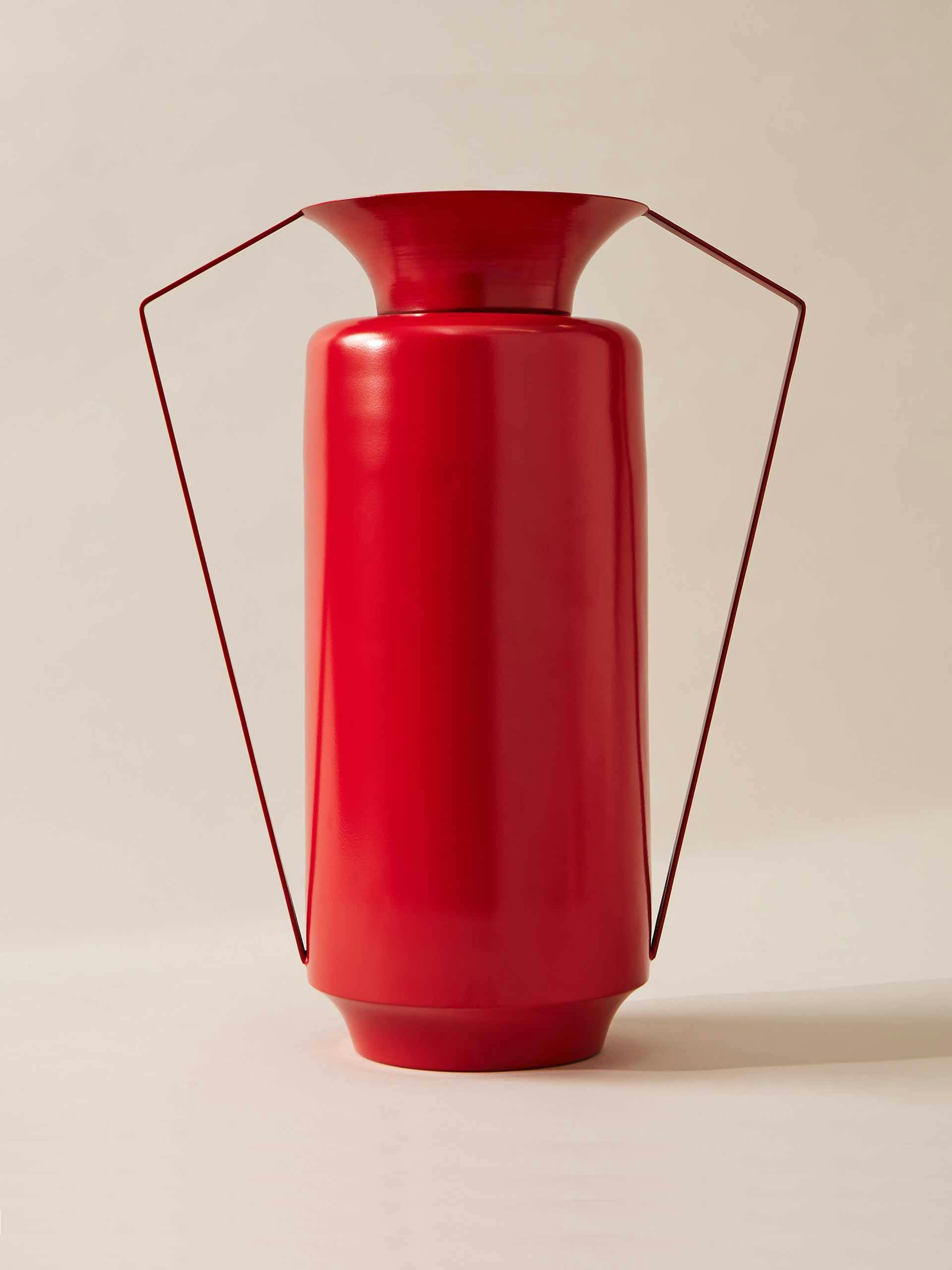 Mykonos metal amphora vase