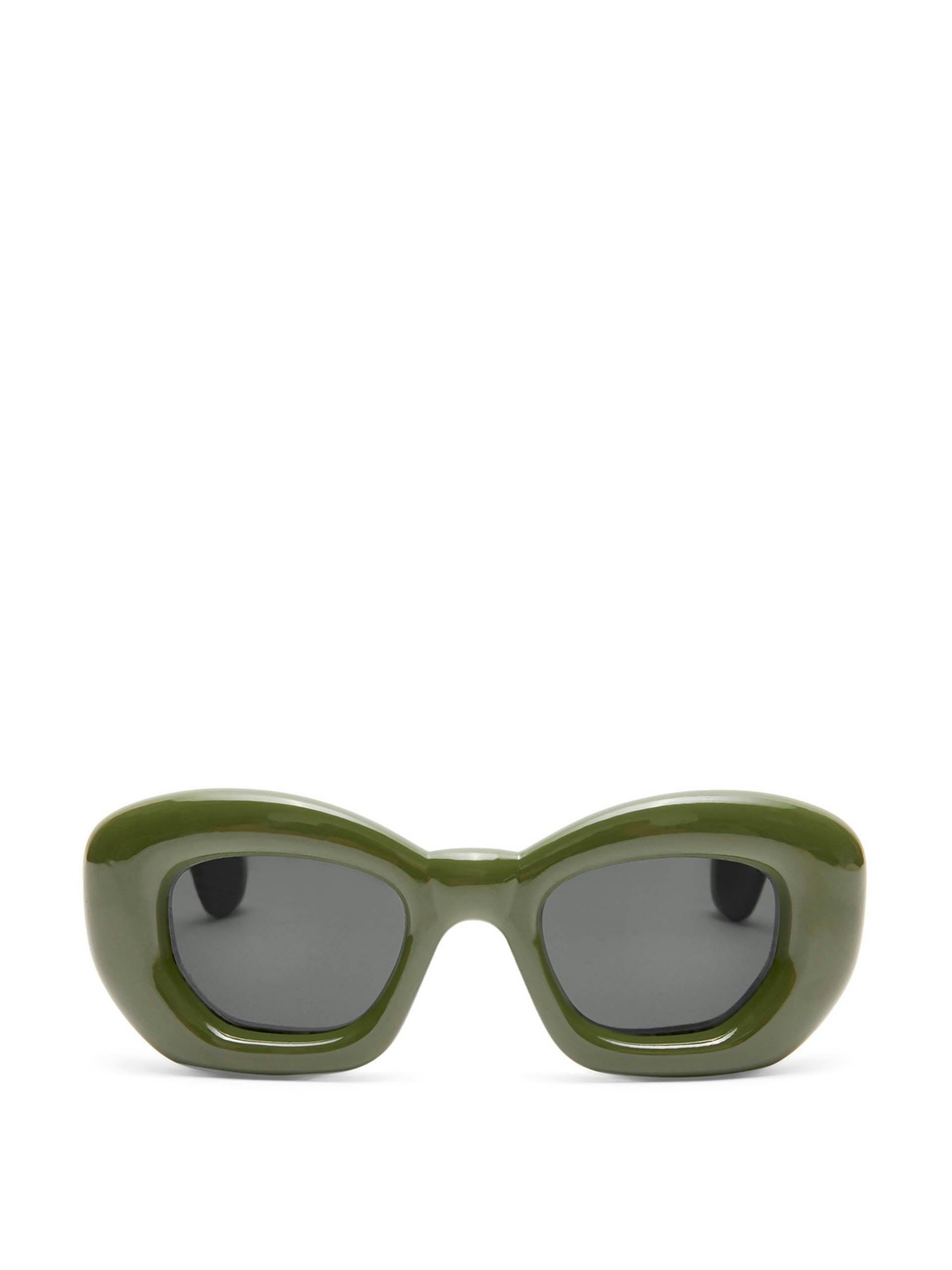 Inflated butterfly sunglasses in dark green