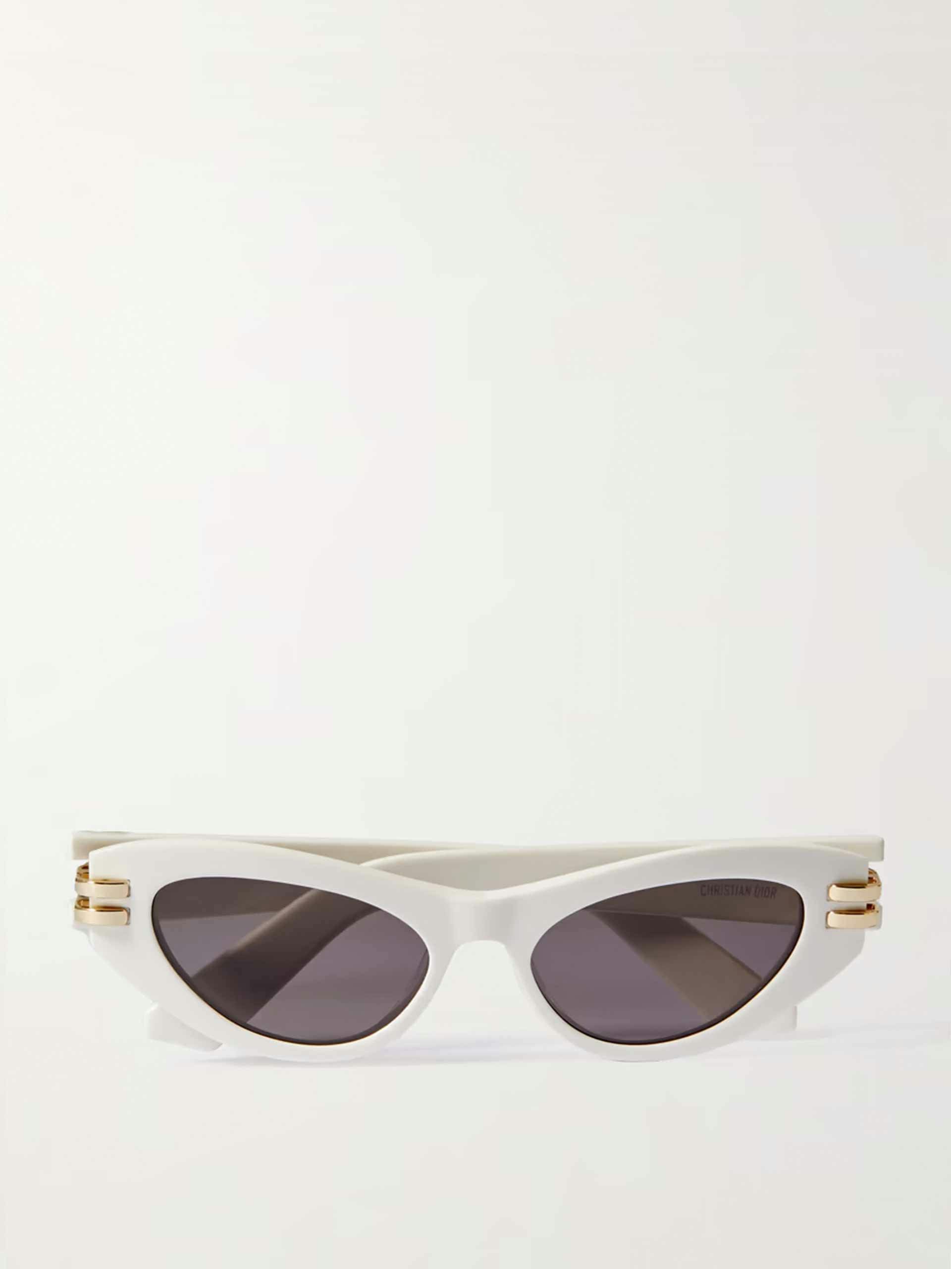 CDior B1U cat-eye acetate and gold-tone sunglasses