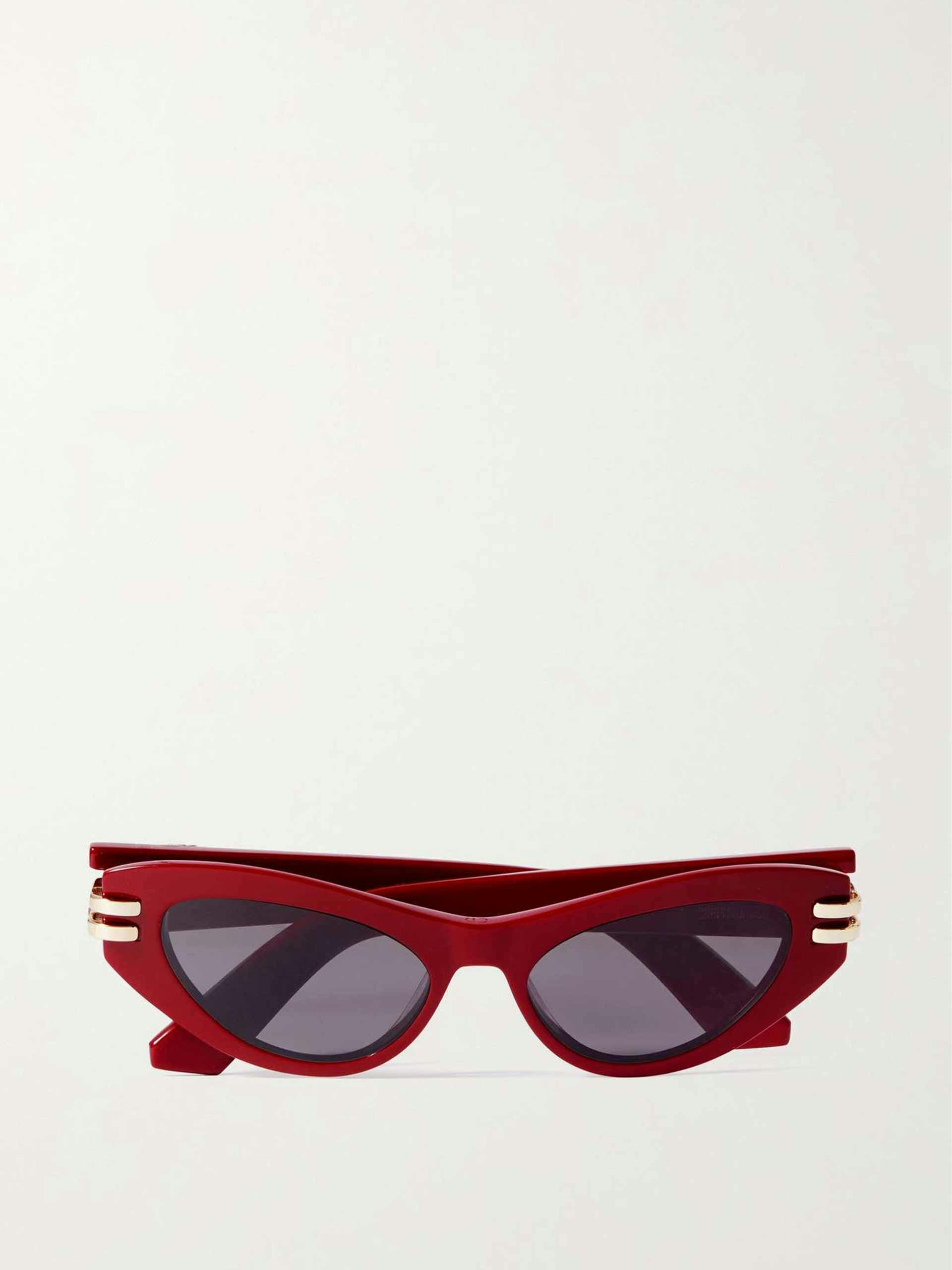 Red cat-eye sunglasses
