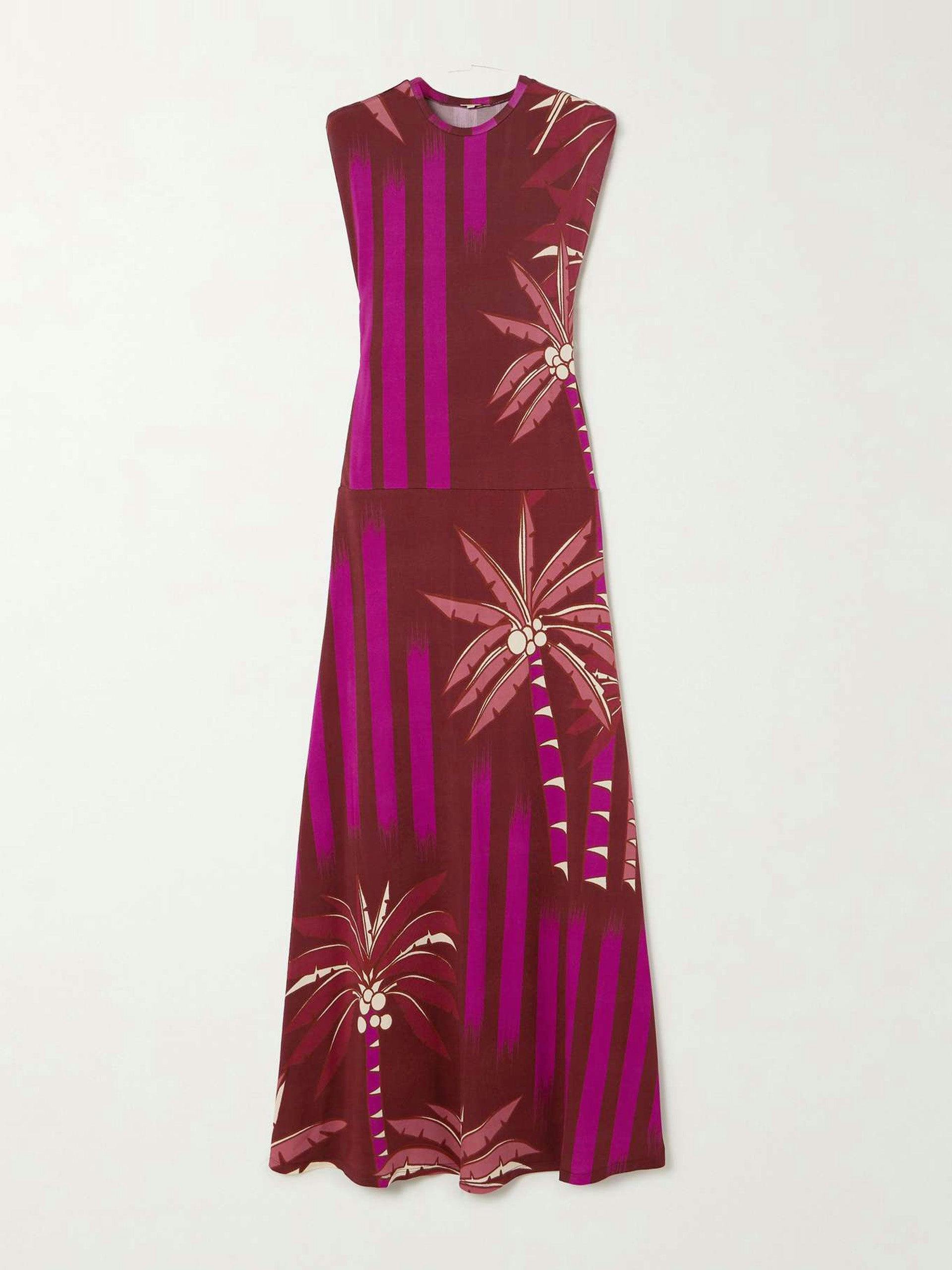Carnaval Costero printed stretch-jersey maxi dress