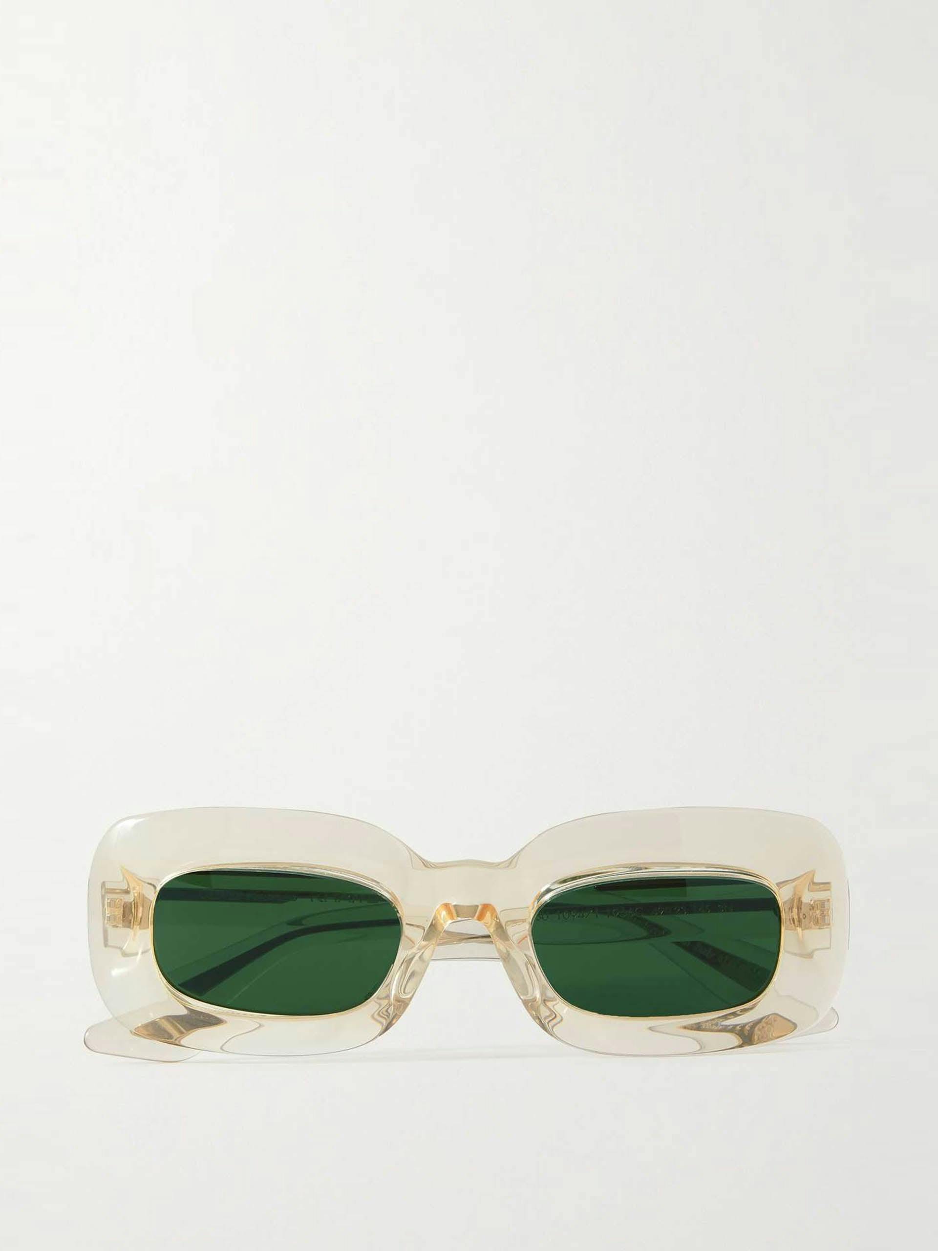 1966C oversized rectangular-frame acetate sunglasses