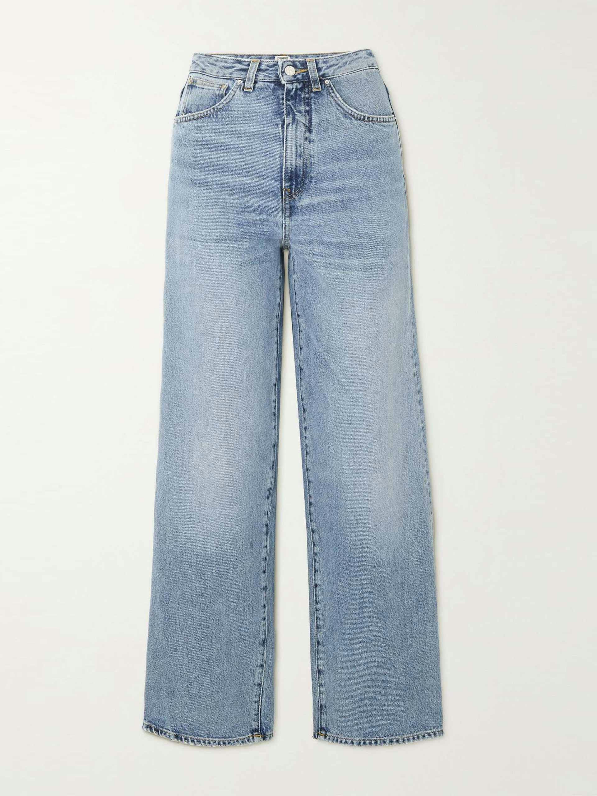 High rise flared jeans